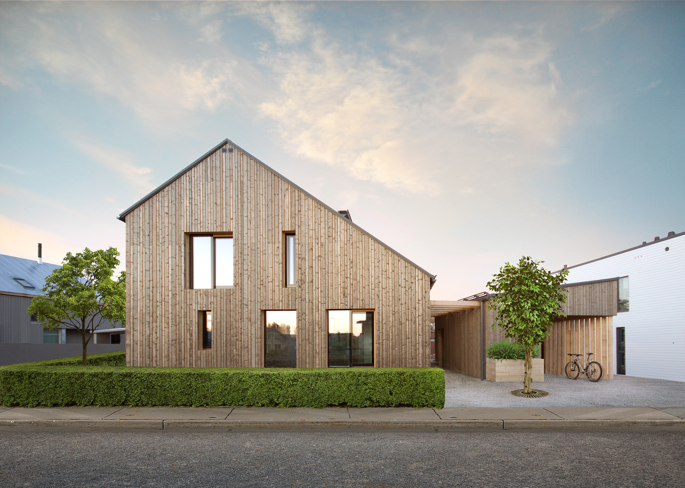 House Architecture Modern Bikes Wood House 1404x1000