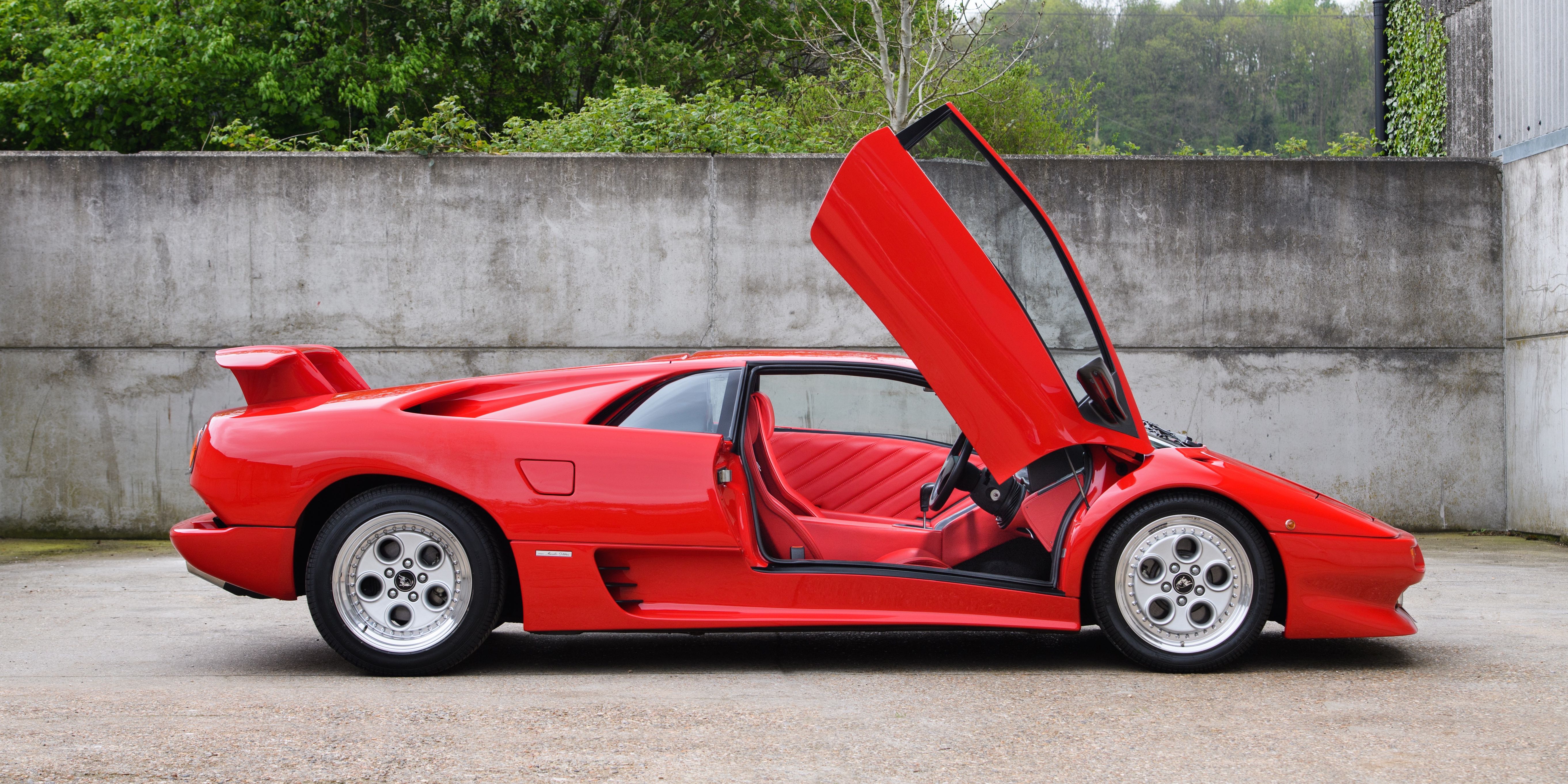 Lamborghini Diablo Red Cars Car 5447x2723
