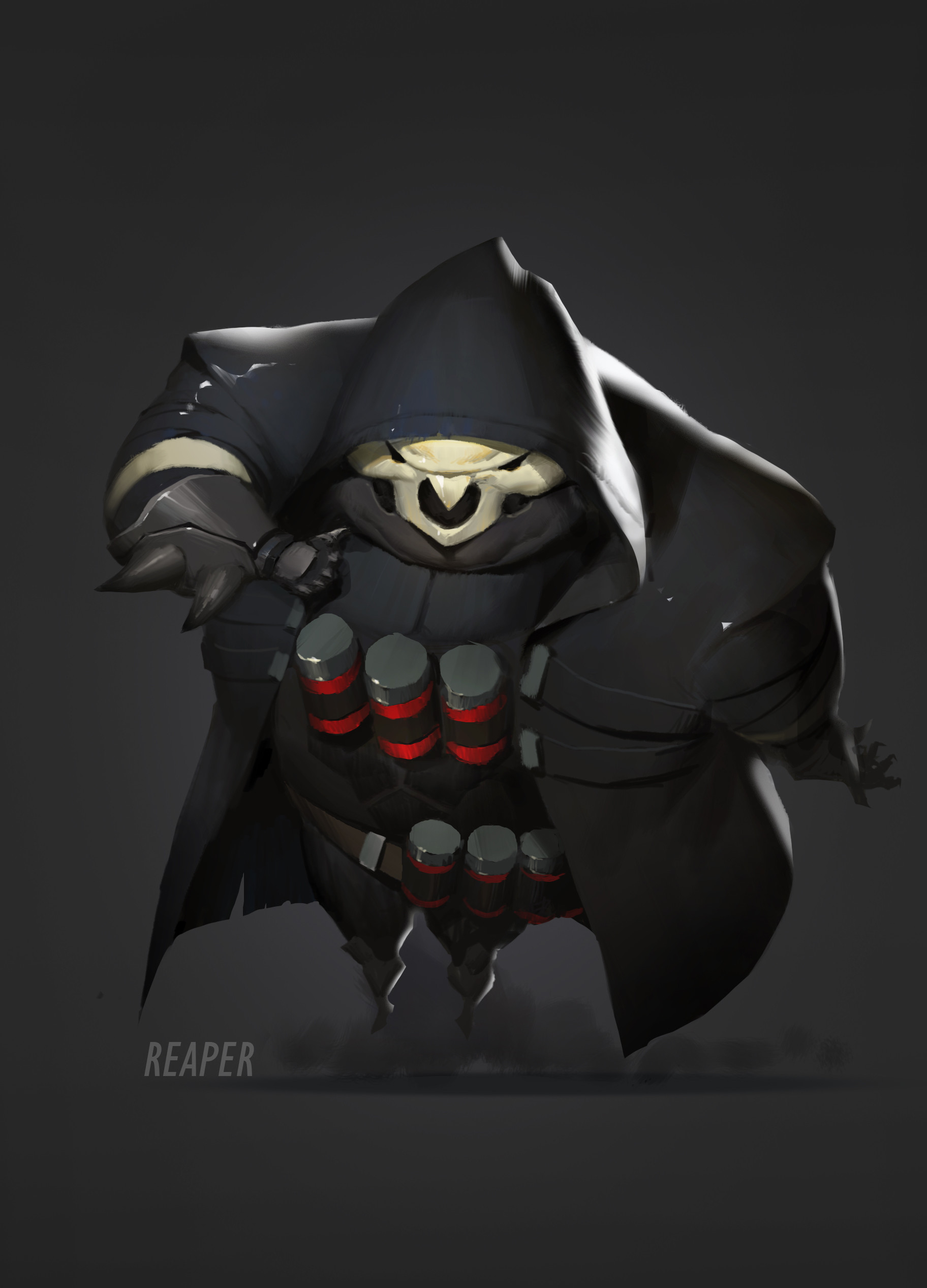 Overwatch Chubby Concept Art Reaper Overwatch Meijun Chen 1824x2534