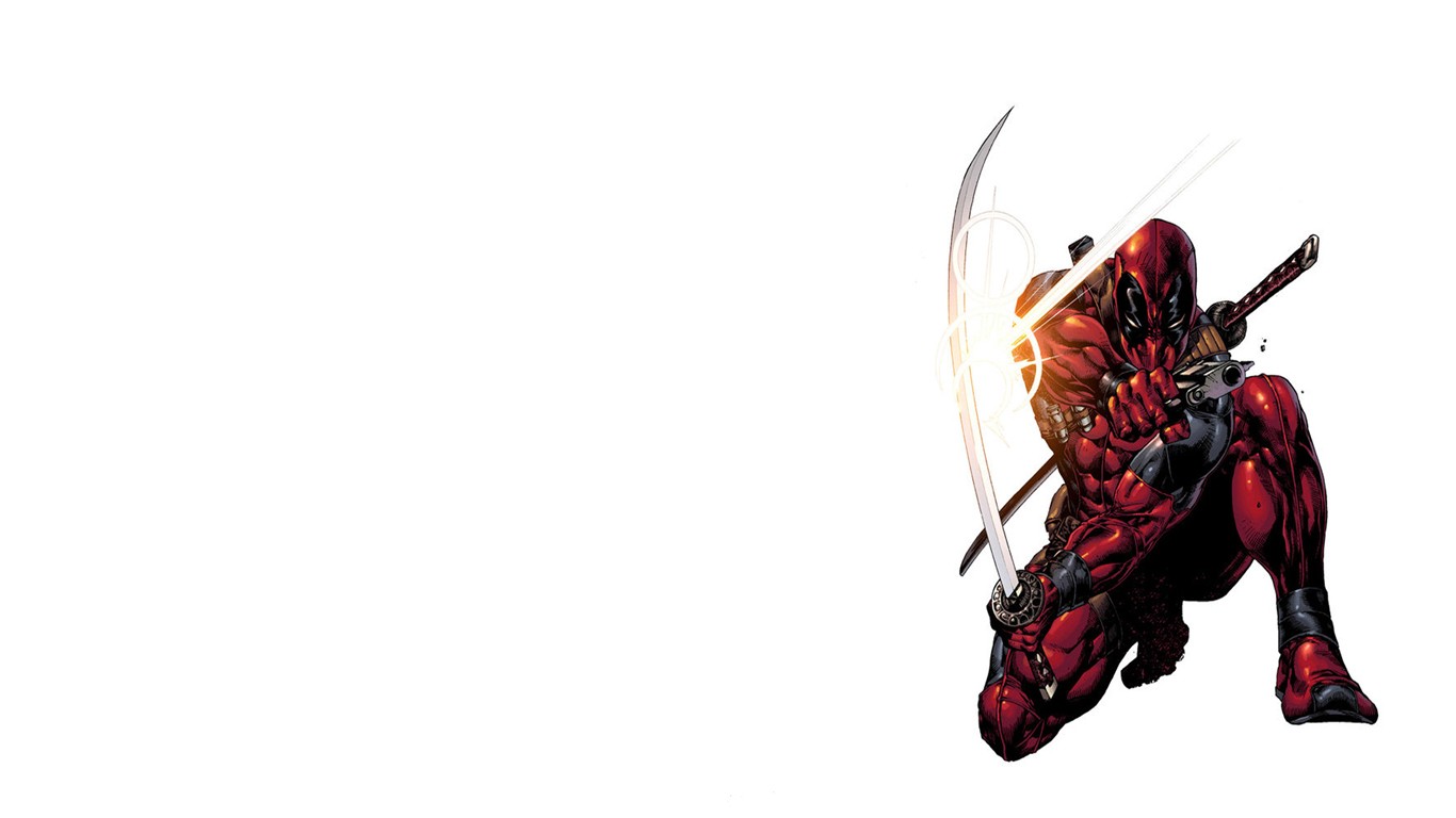Deadpool Marvel Comics Antiheroes Sword Comics Comic Art 1366x768