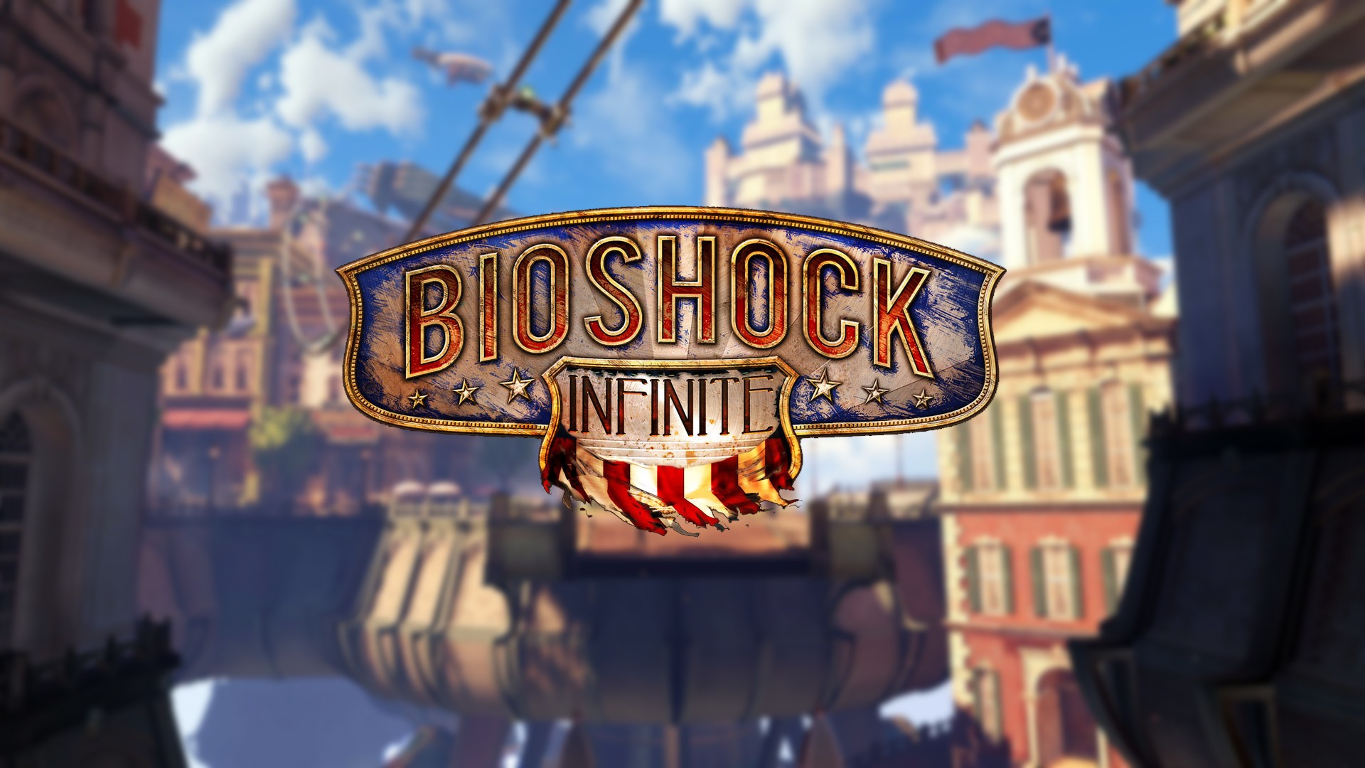 BioShock BioShock Infinite Video Games PC Gaming Consoles Gamers Blue Red Columbia Bioshock 1920x1080