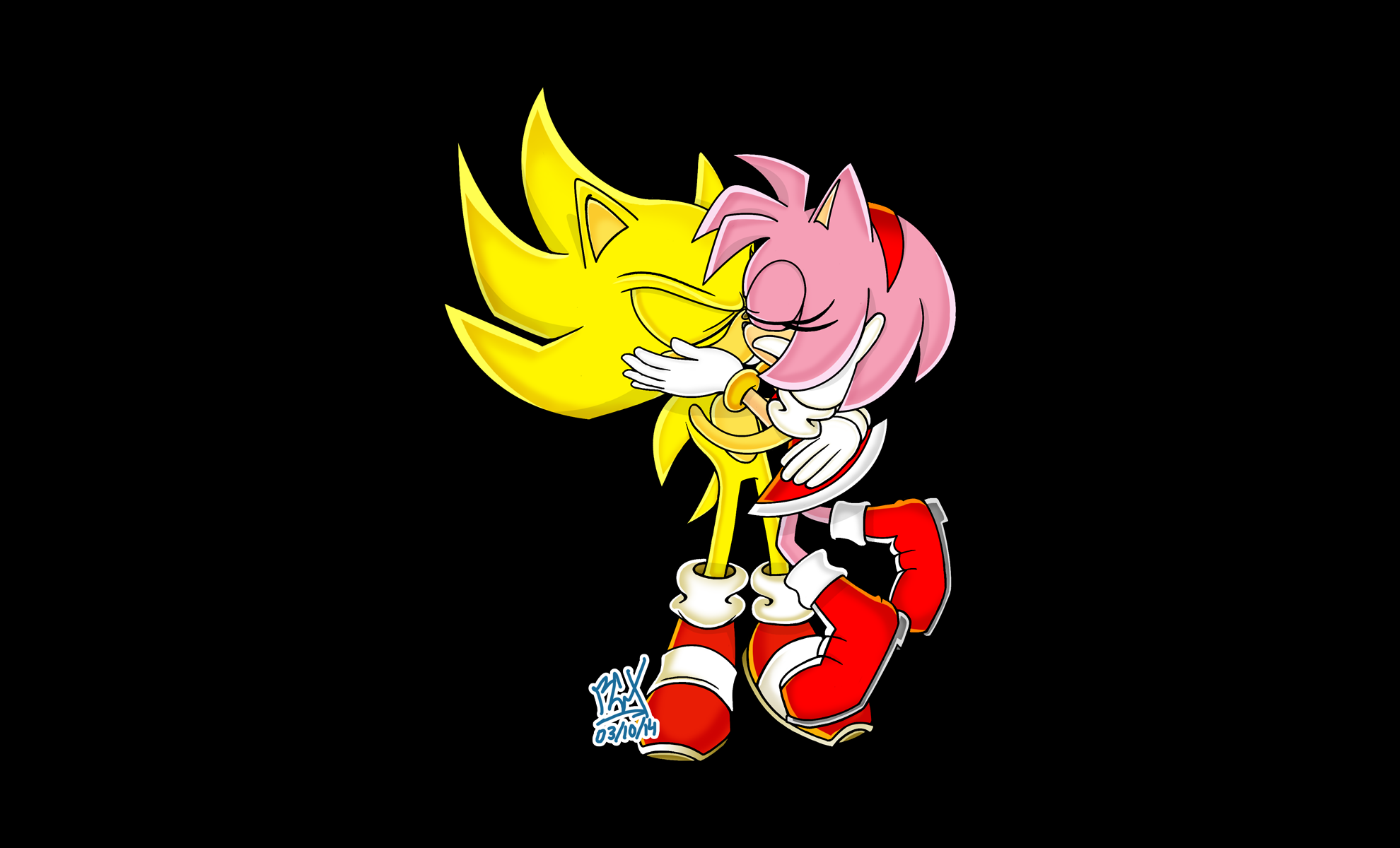 Sonic The Hedgehog Super Sonic Amy Rose 1980x1200
