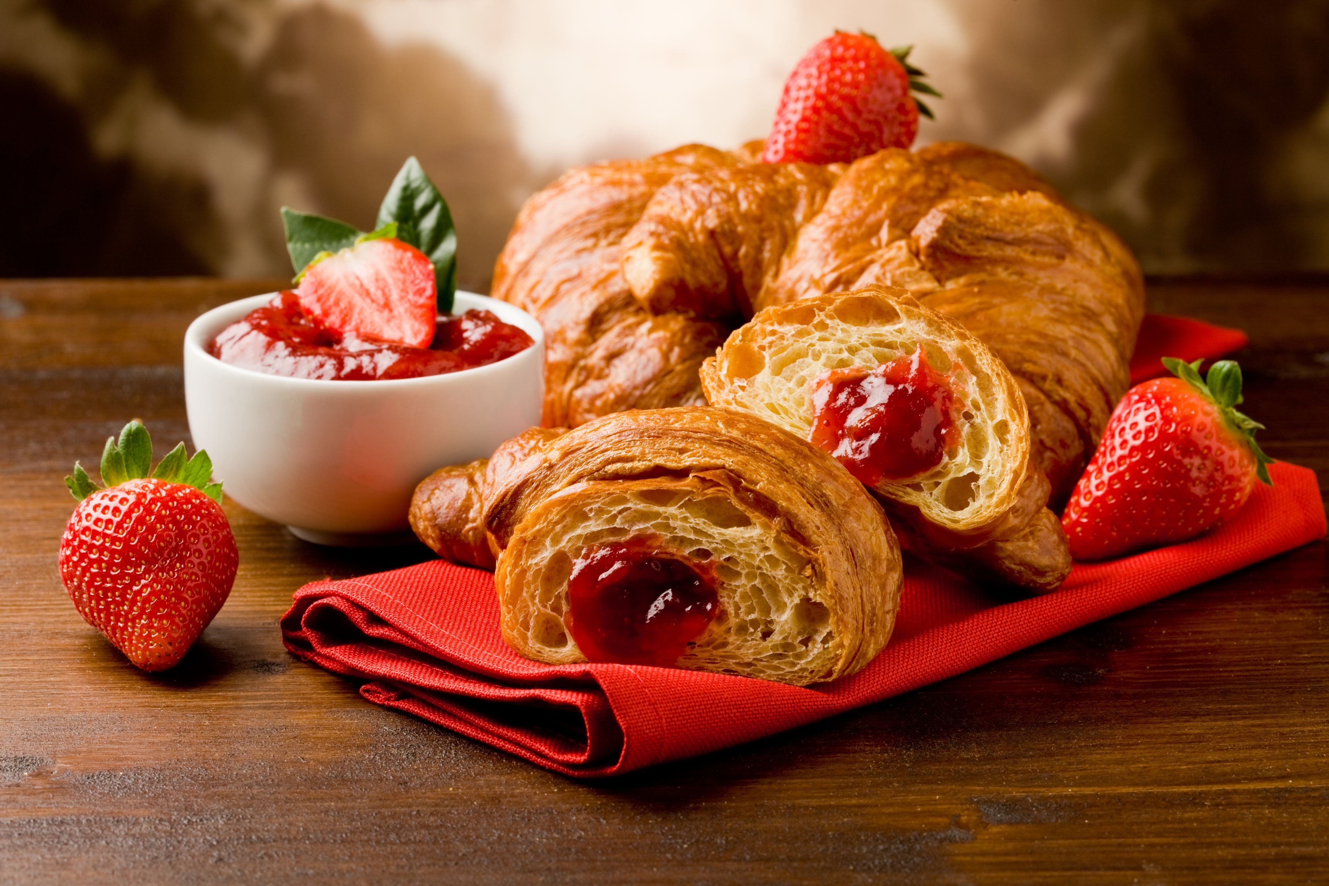 Croissant Breakfast Jam Strawberry 4380x2920