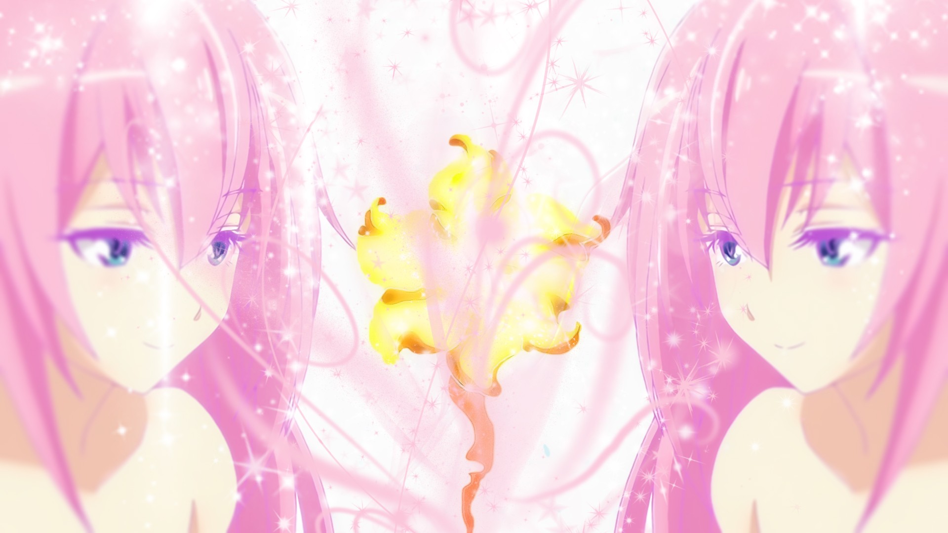 Gakusen Toshi Asterisk Anime Pink Hair Blue Hair Anime Girls 1920x1080