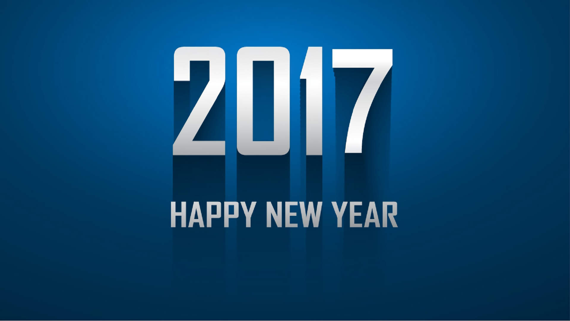 New Year New Year 2017 Blue 1920x1080