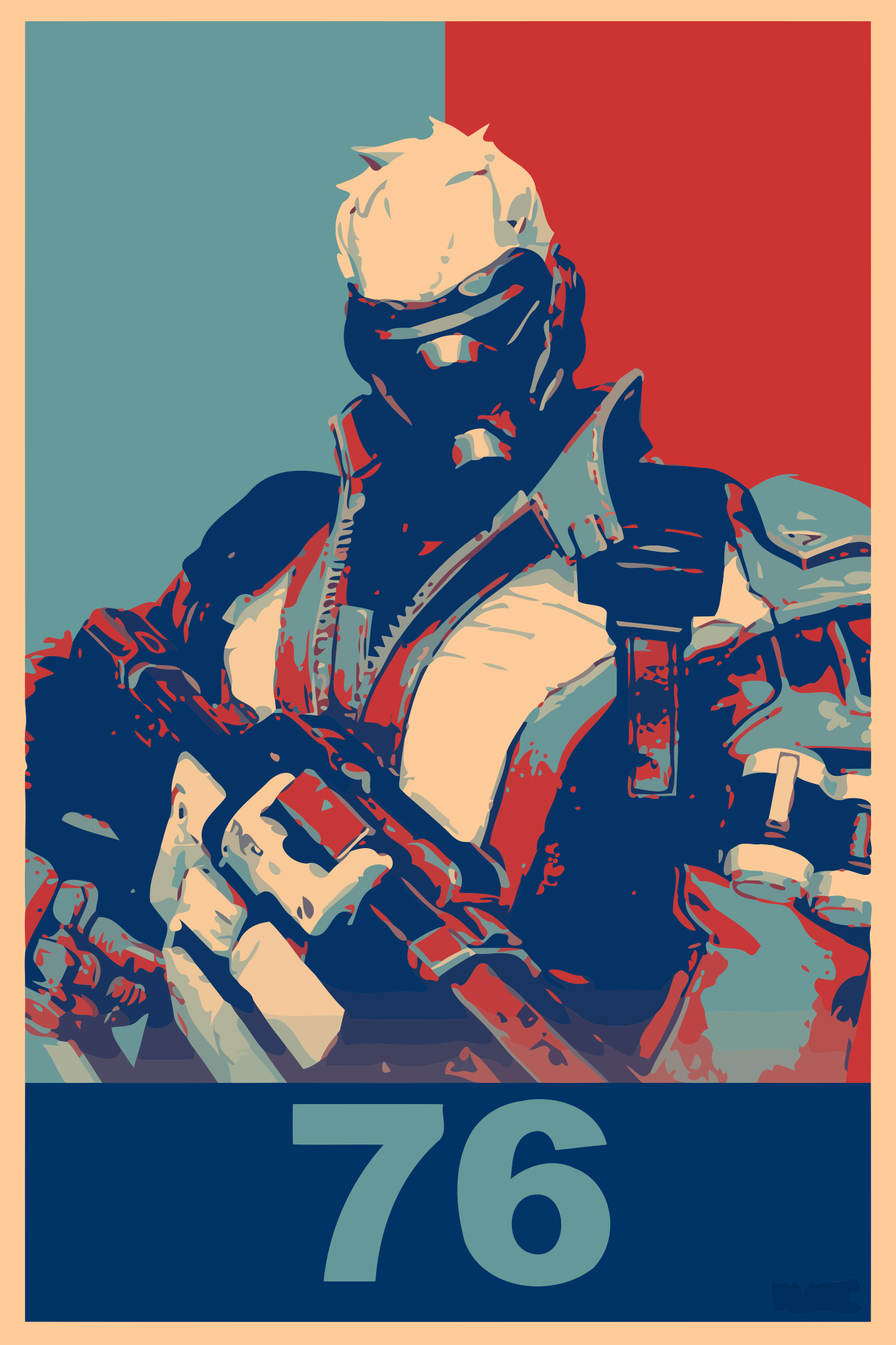 Propaganda Soldier 76 Overwatch Gamer Video Games 1439x2160