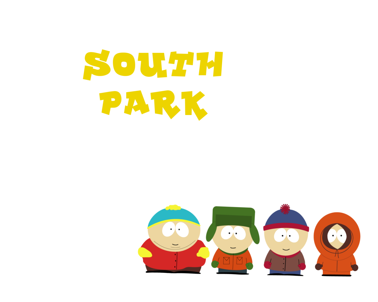 South Park Stan Marsh Kyle Broflovski Eric Cartman Kenny McCormick 1280x1024