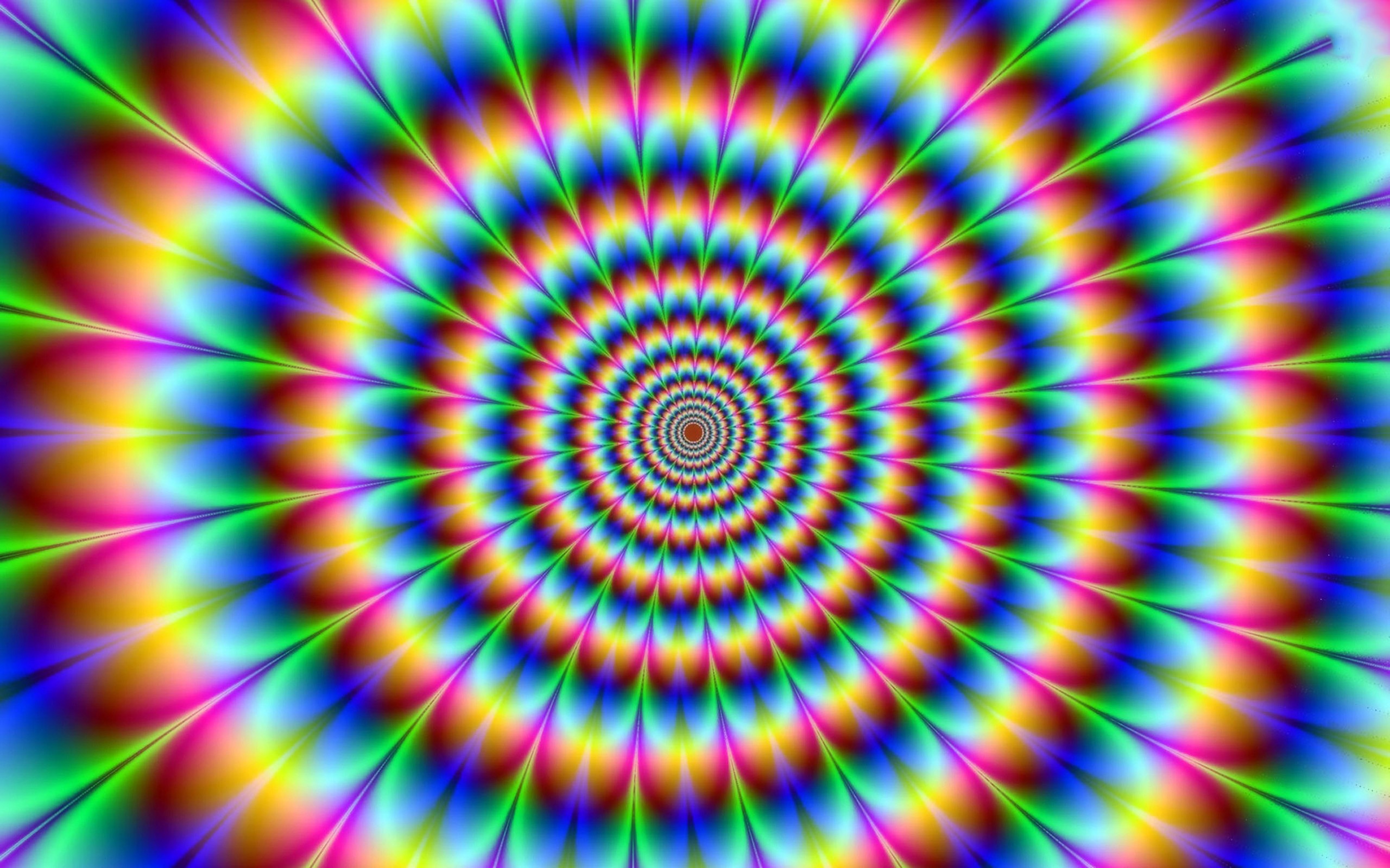 Pattern Optical Illusion Digital Art Colorful 2560x1600