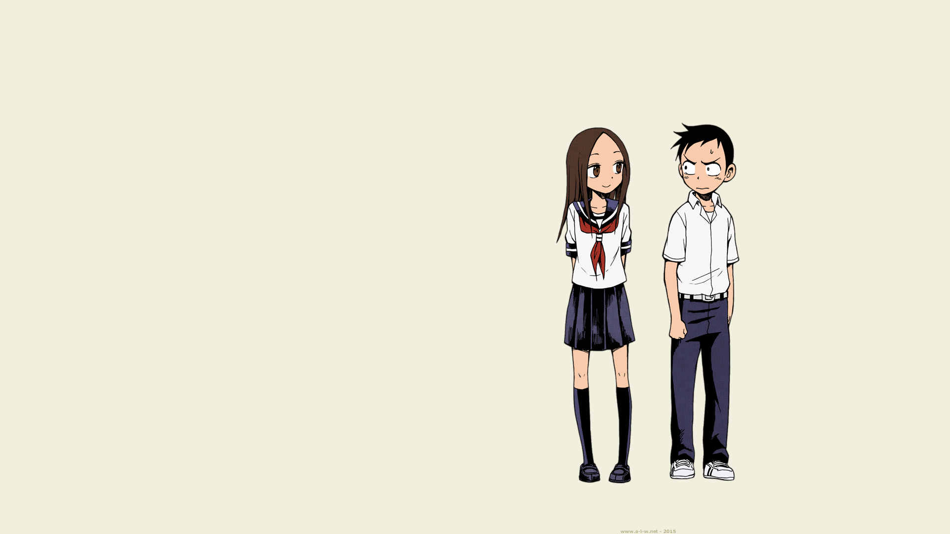 Karakai Jouzu No Takagi San Souichirou Yamamoto Takagi San Anime Manga School Uniform Schoolgirl Lon 1920x1080