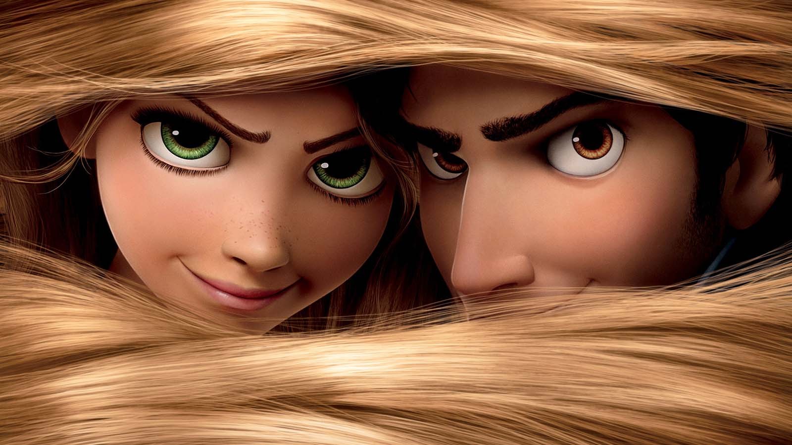 Tangled Green Eyes Movies Animated Movies Disney 2010 Year 1600x900