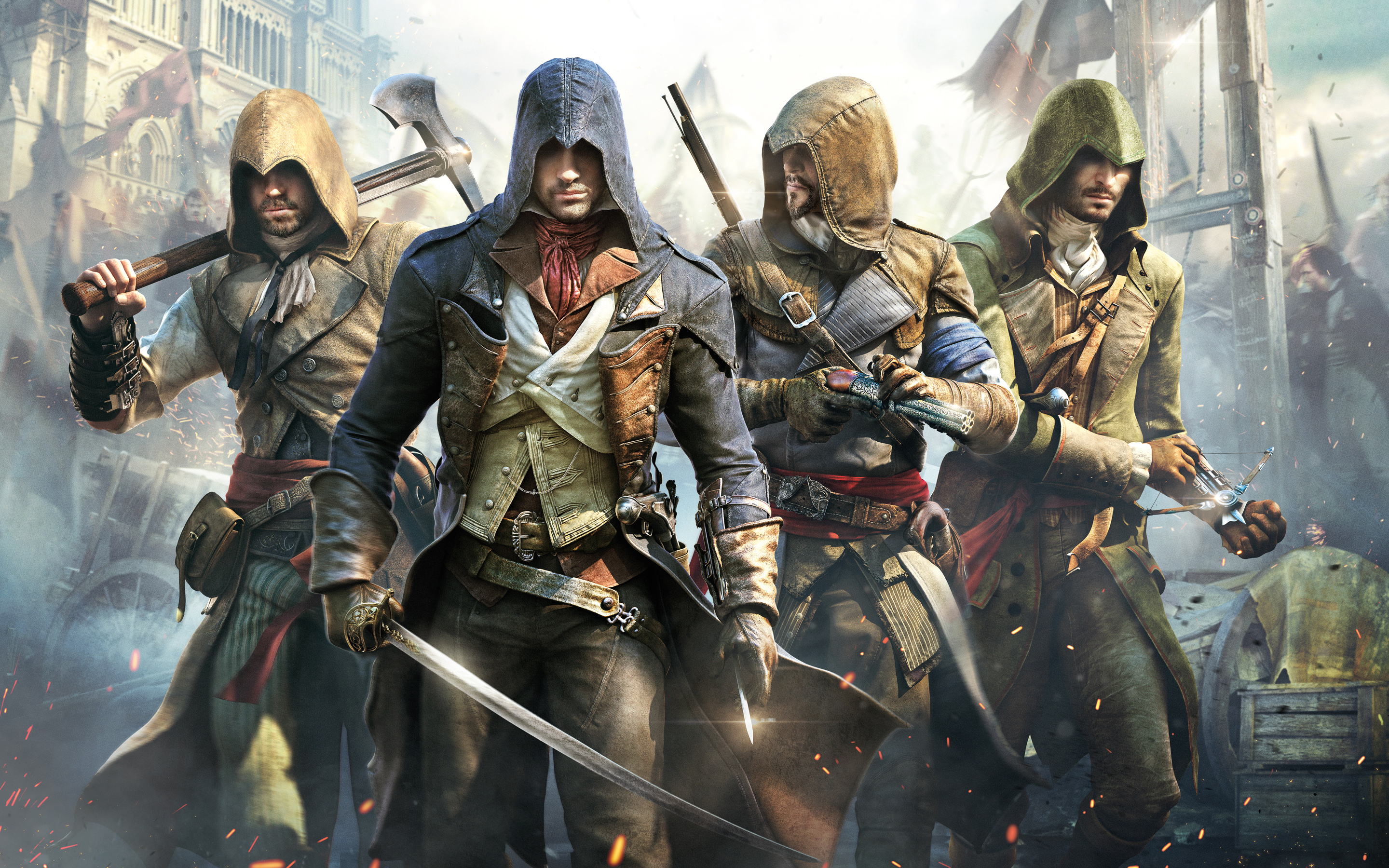 Video Game Assassins Creed Unity 2880x1800