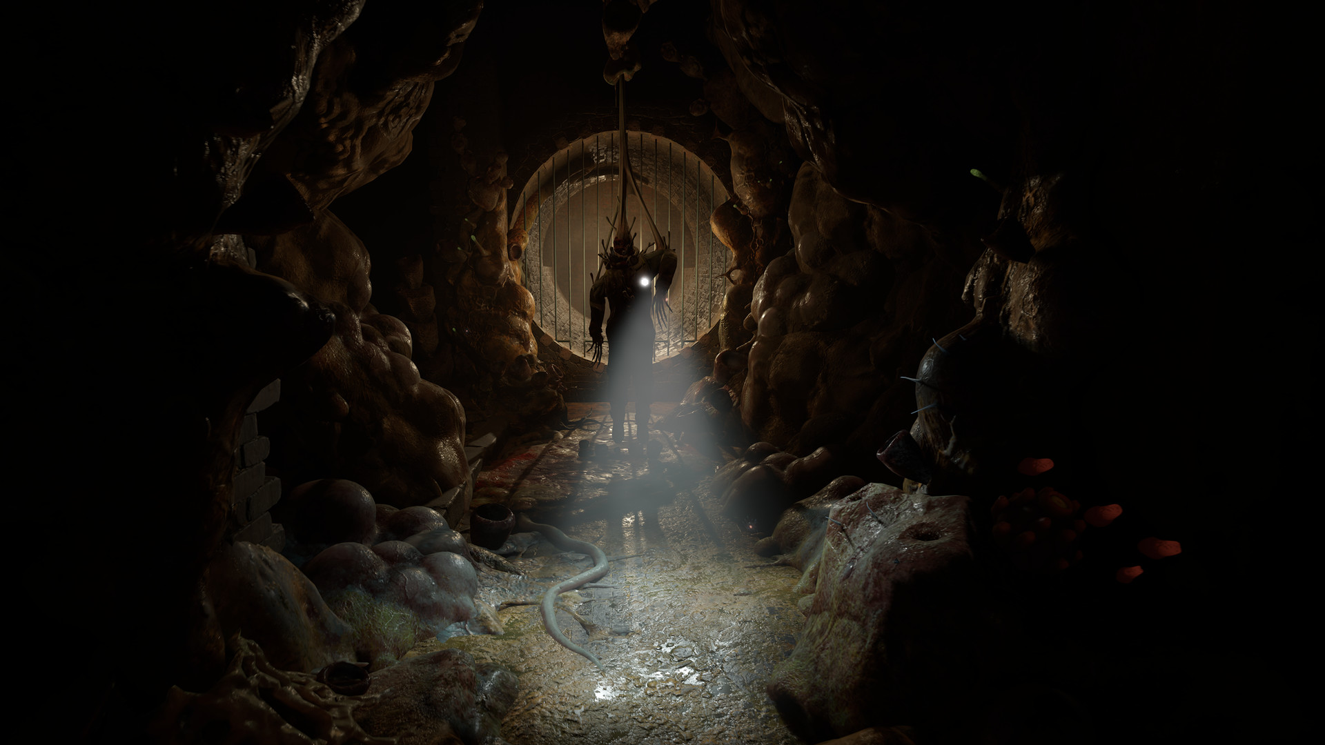 Video Games Half Life Half Life Alyx Screen Shot Video Game Art Torchlight Cave Lattice Dark 1920x1080