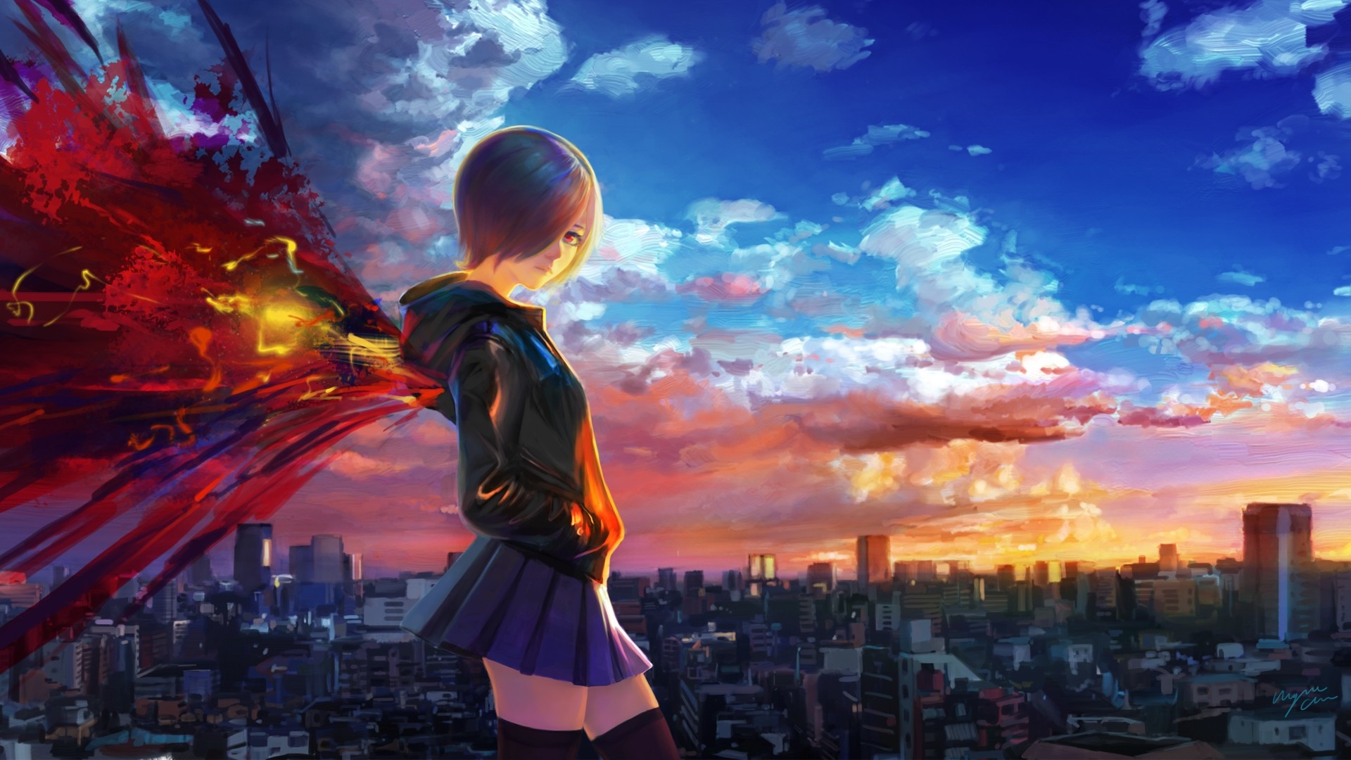 Anime Anime Girls Tokyo Ghoul Kirishima Touka 1920x1080