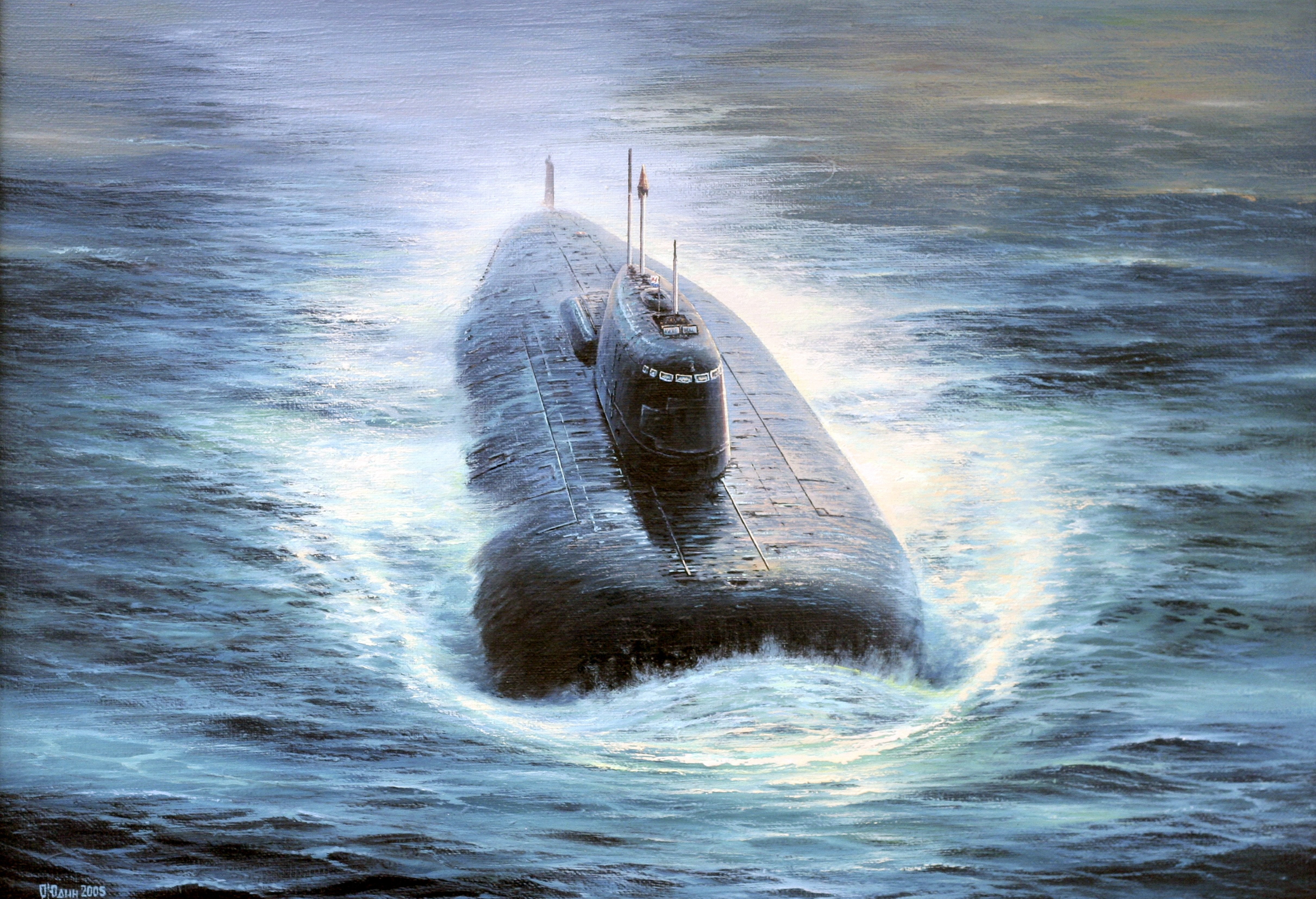 Submarine Nuclear Submarines Military Vehicle Russian Navy 4843x3307