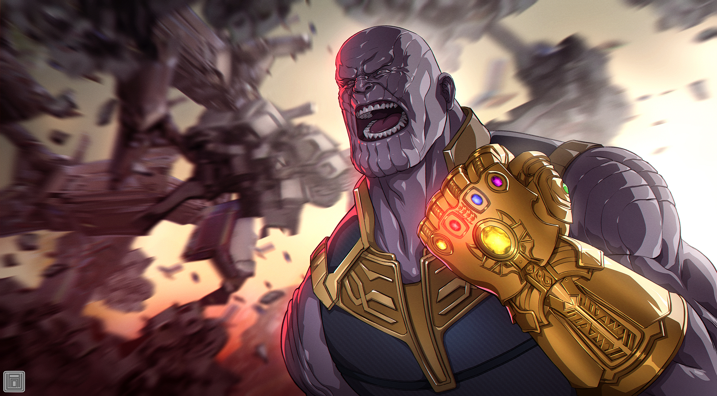 Digital Art Artwork Movies Marvel Cinematic Universe Marvel Comics Thanos Avengers Infinity War Infi 2307x1275