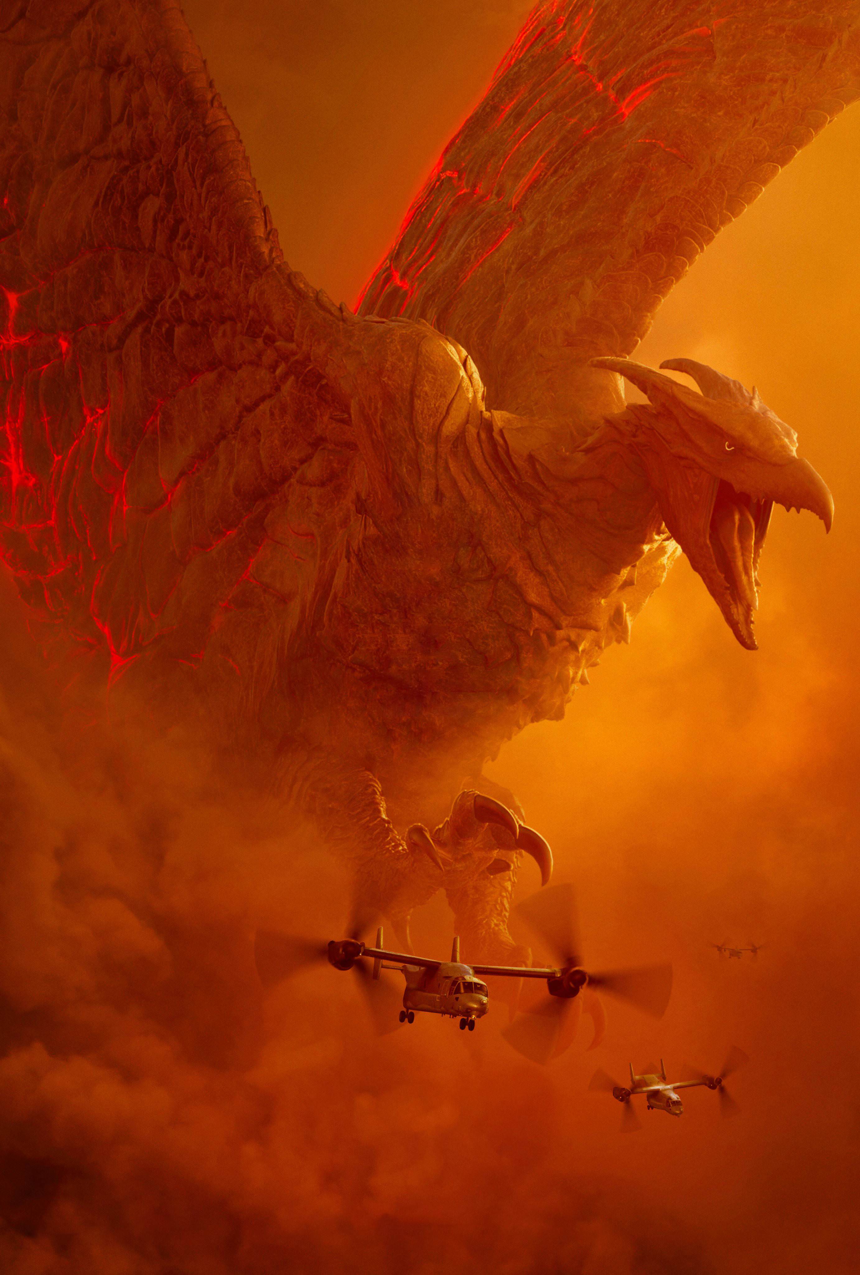 Godzilla King Ghidorah Mothra Rodan Godzilla King Of The Monsters 2764x4096