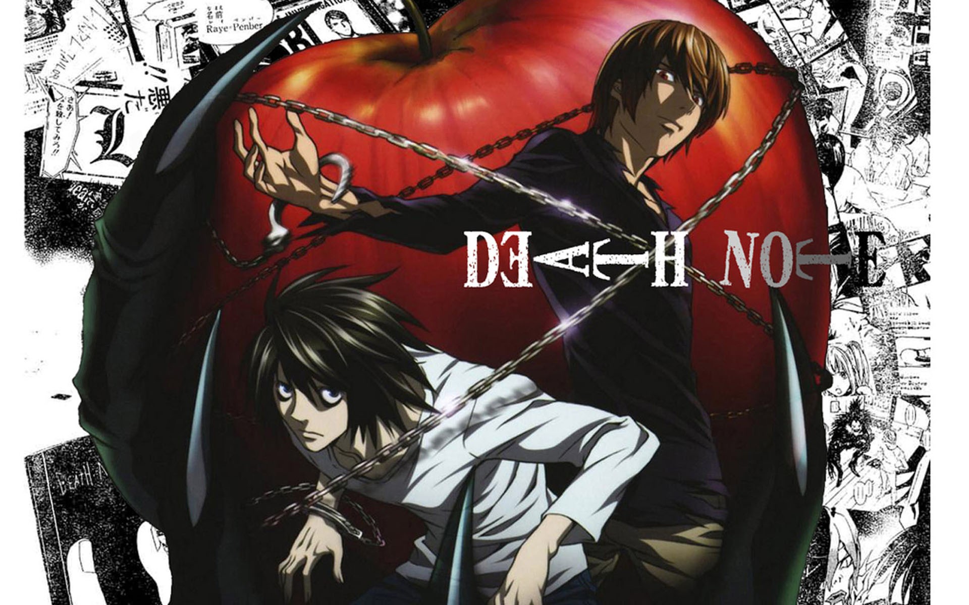 Death Note Yagami Light Lawliet L Anime 1920x1200