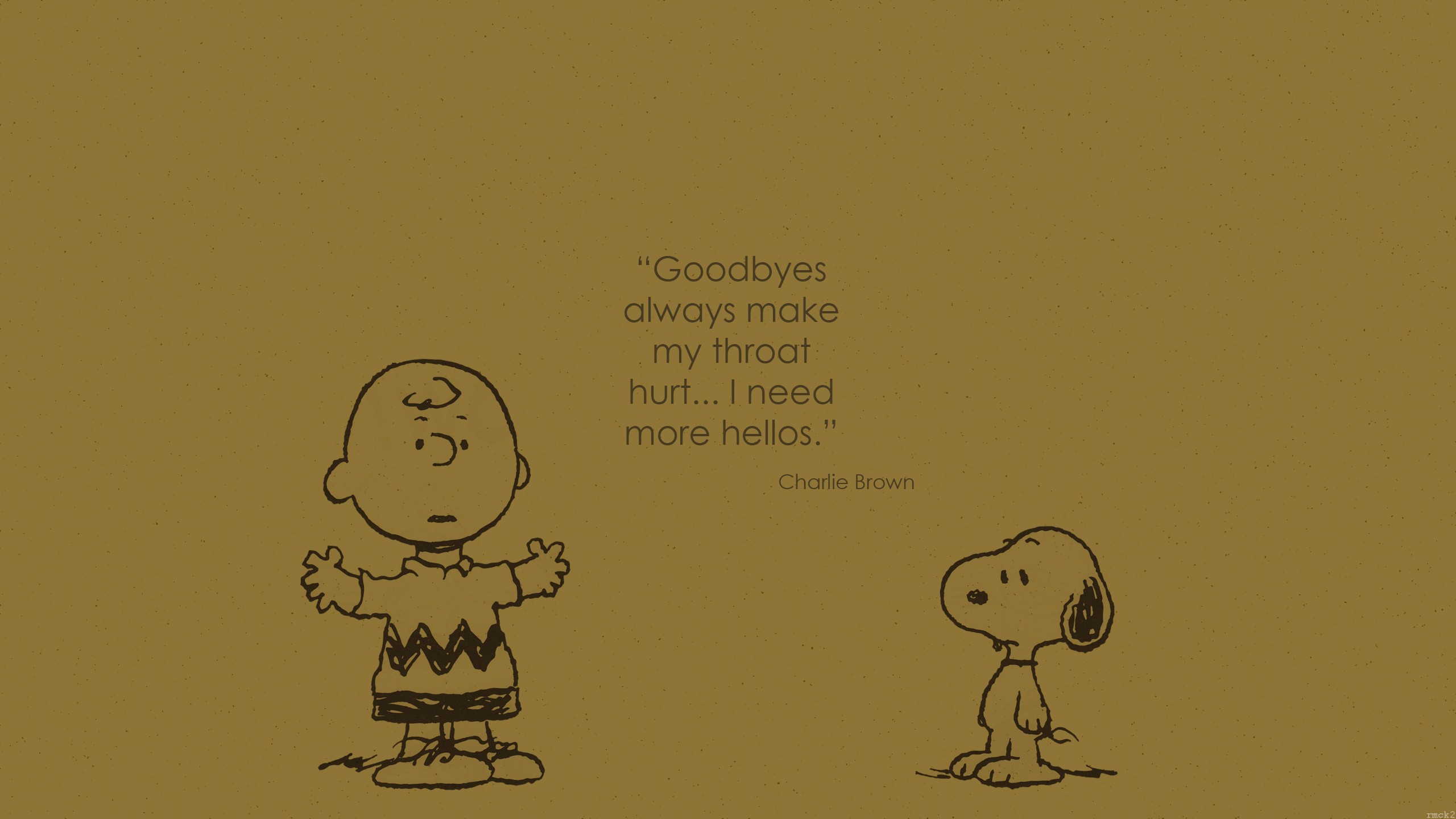 Snoopy Charlie Brown Quote Peanuts Comic 2560x1440