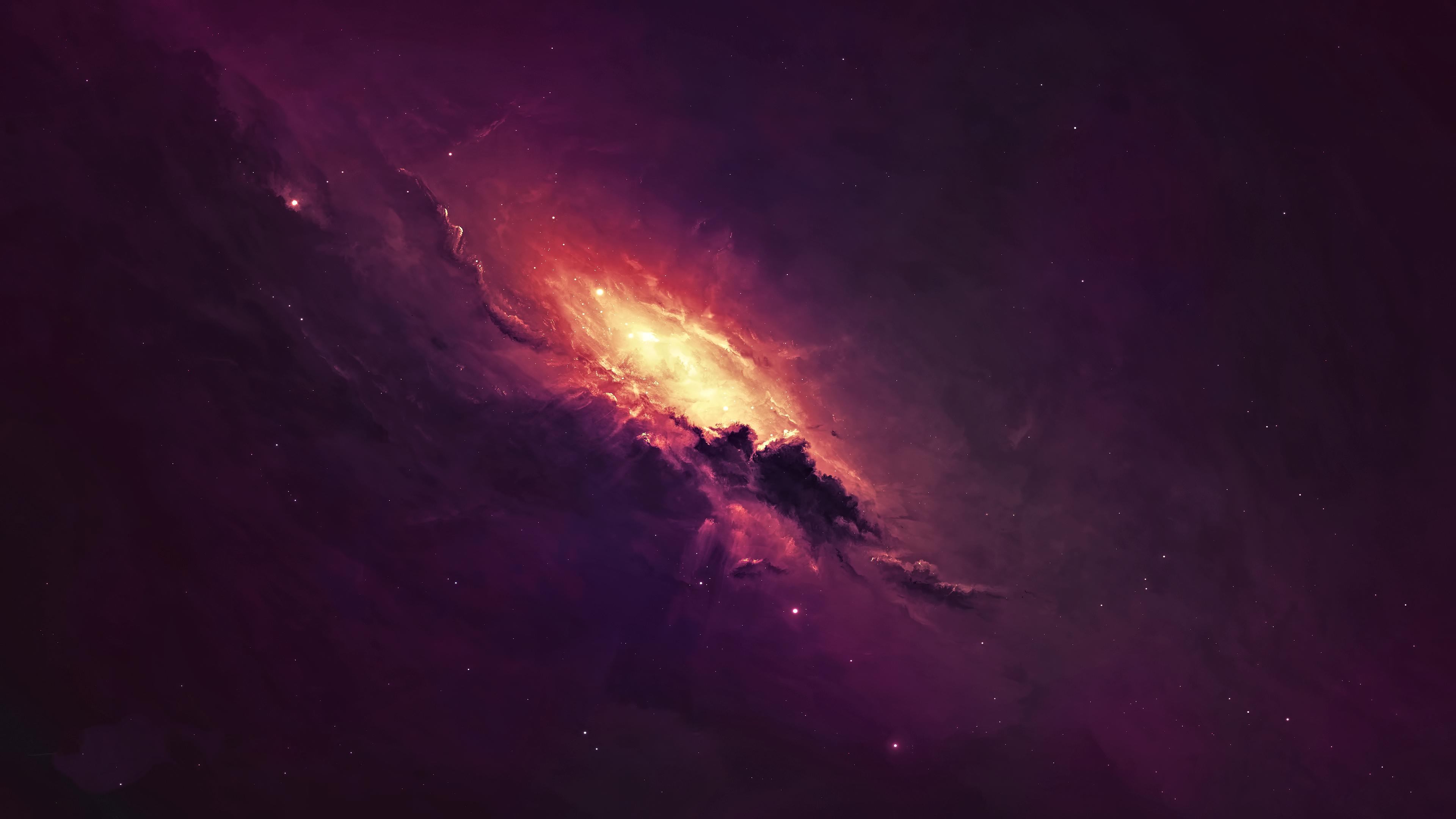 Galaxy Space Stars Universe Spacescapes Space Art Artwork 3840x2160