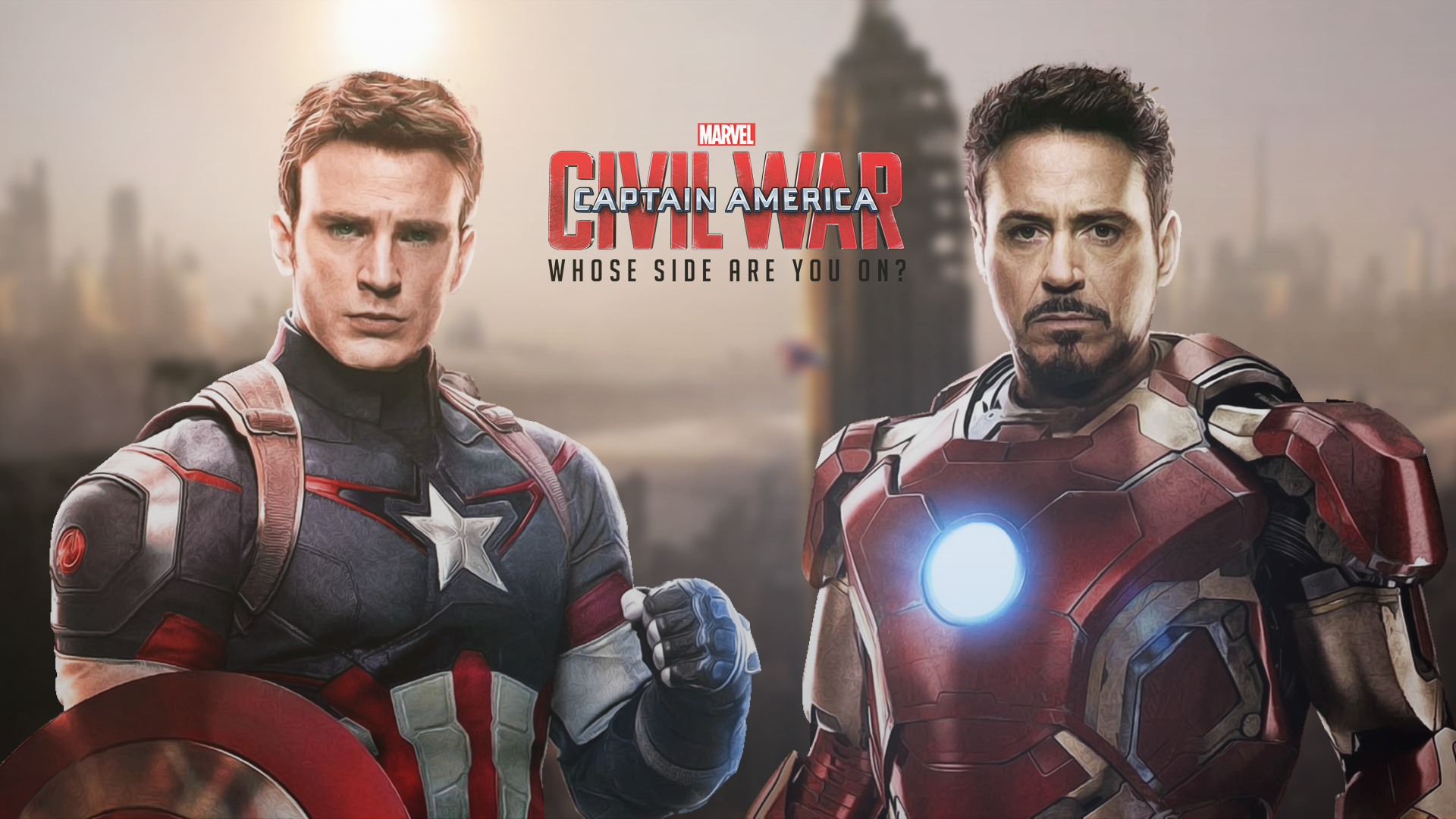 Iron Man Tony Stark Captain America Captain America Civil War Civil War Comics Steve Rogers Robert D 1920x1080