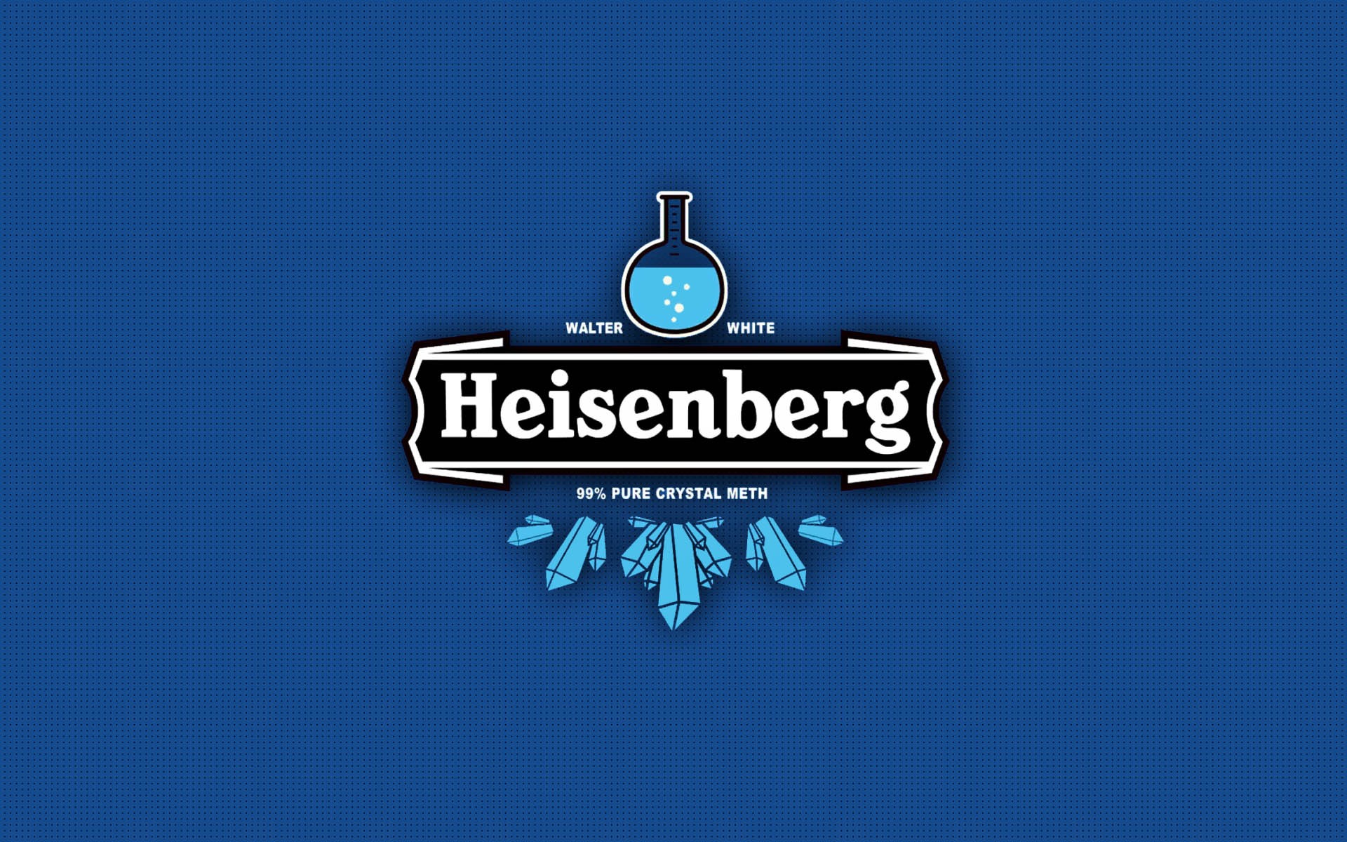 Blue Heisenberg Typography Blue Background Breaking Bad 1920x1200