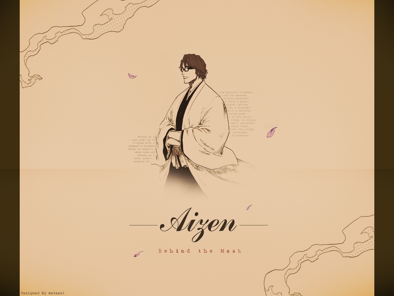 Bleach Sousuke Aizen Sepia Anime 1280x960