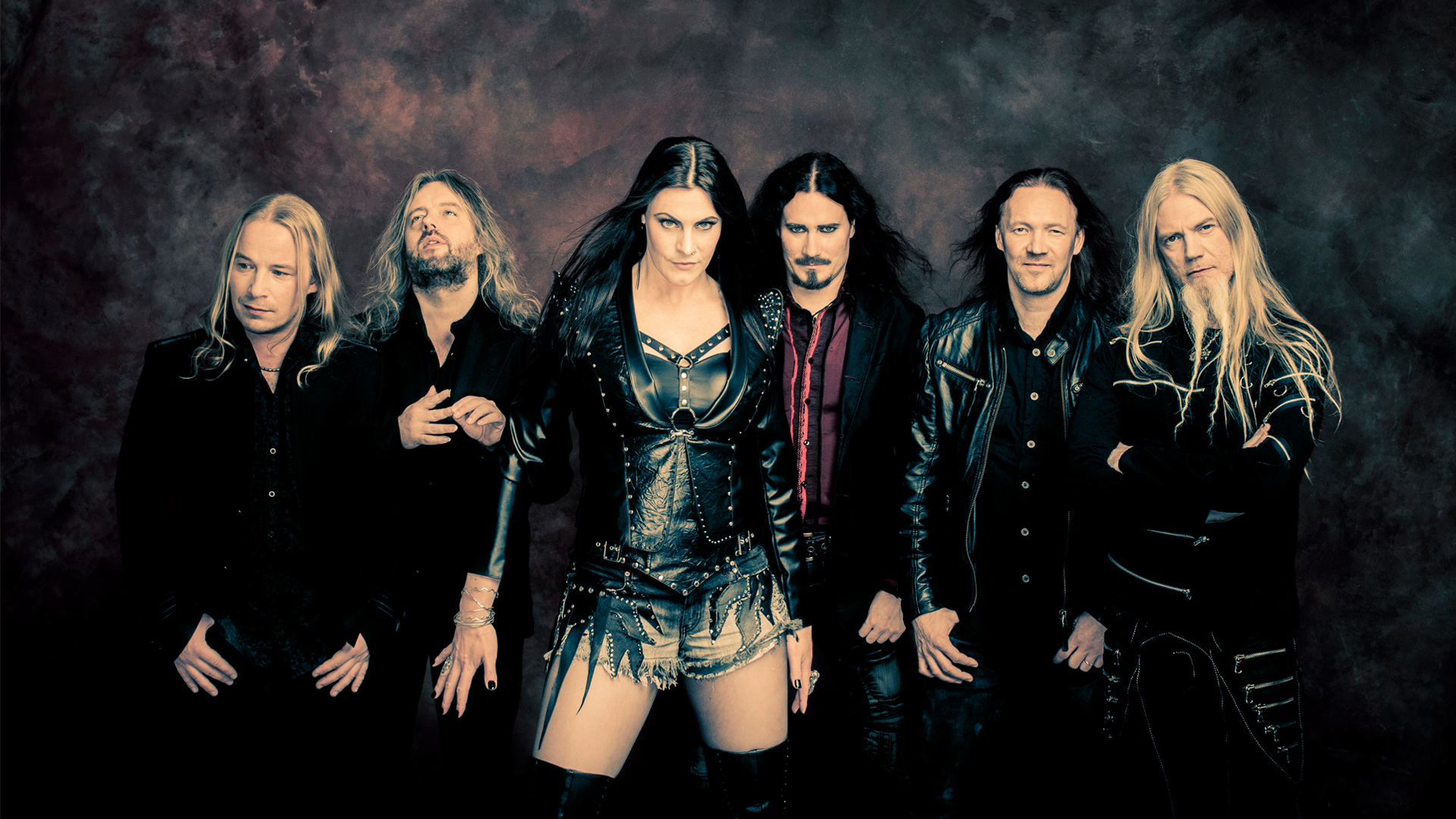 Emppu Vuorinen Nightwish Troy Donockly Floor Jansen Tuomas Holopianen Kai Hahto Marco Hietala 1920x1080