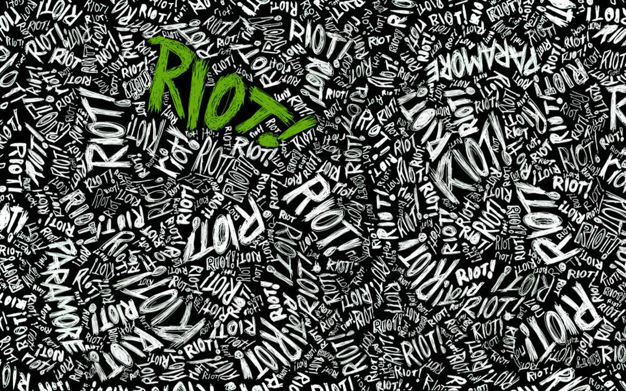 Music Paramore Green Typography 1280x800