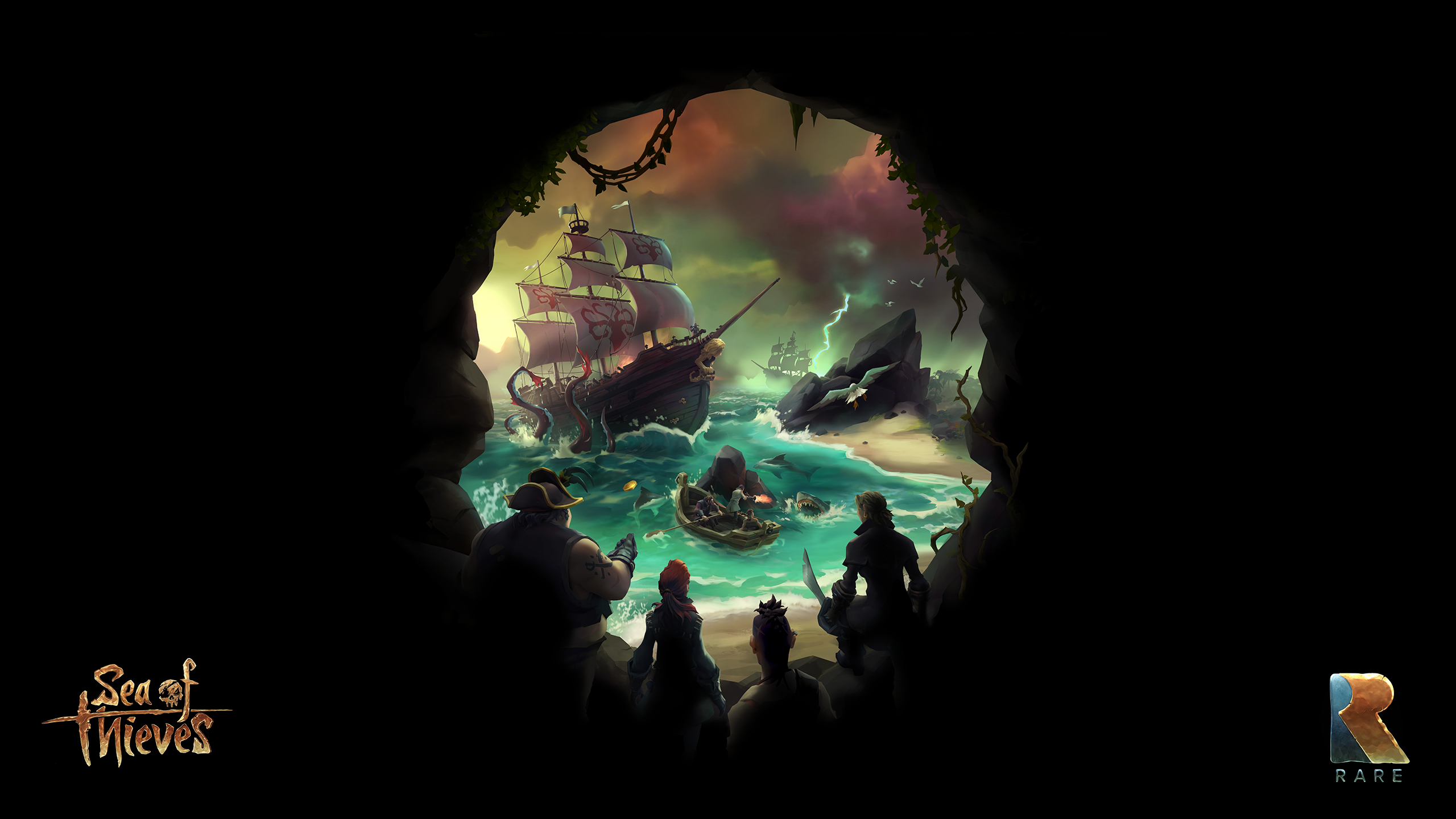 Video Games Pirates Sea Of Thieves Ship 2560x1440