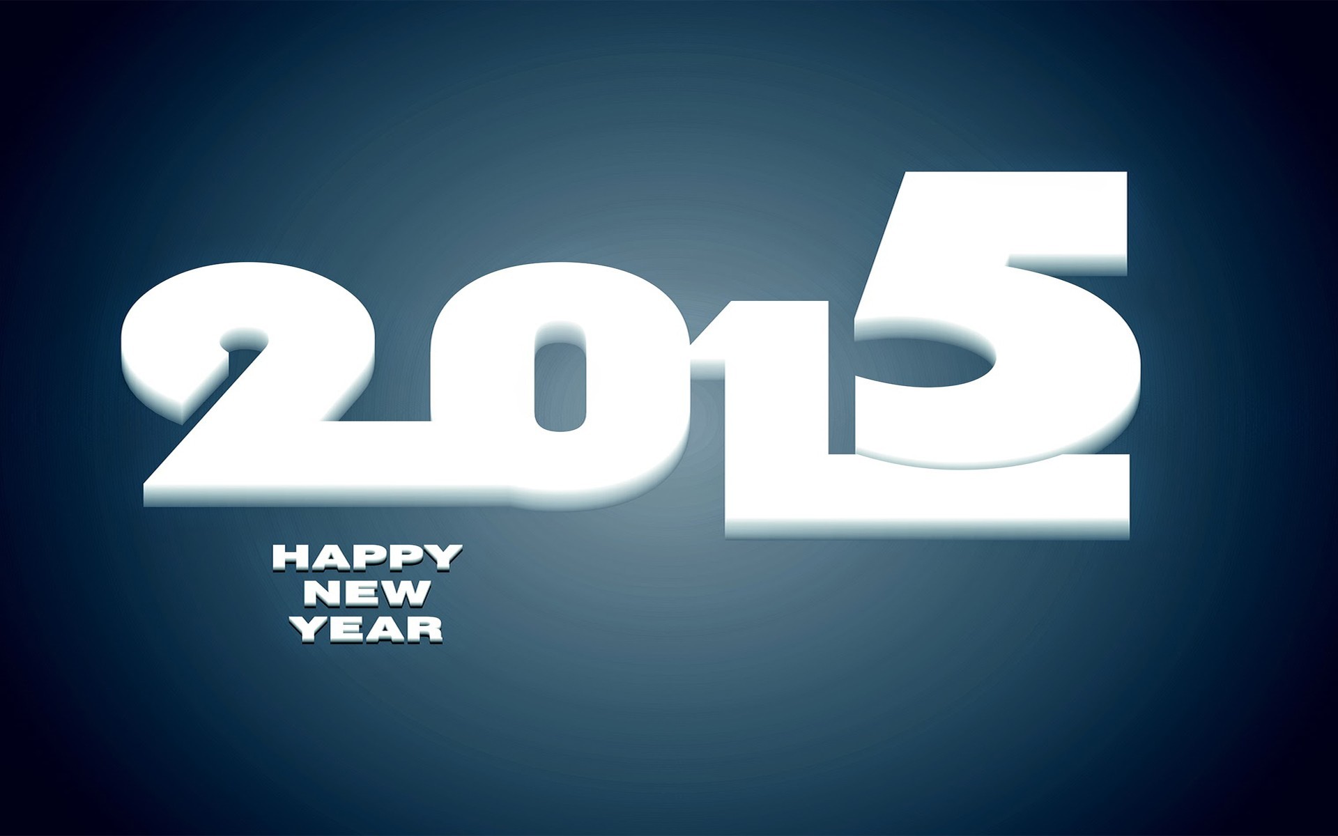 2015 Year Numbers Blue Background 1920x1200
