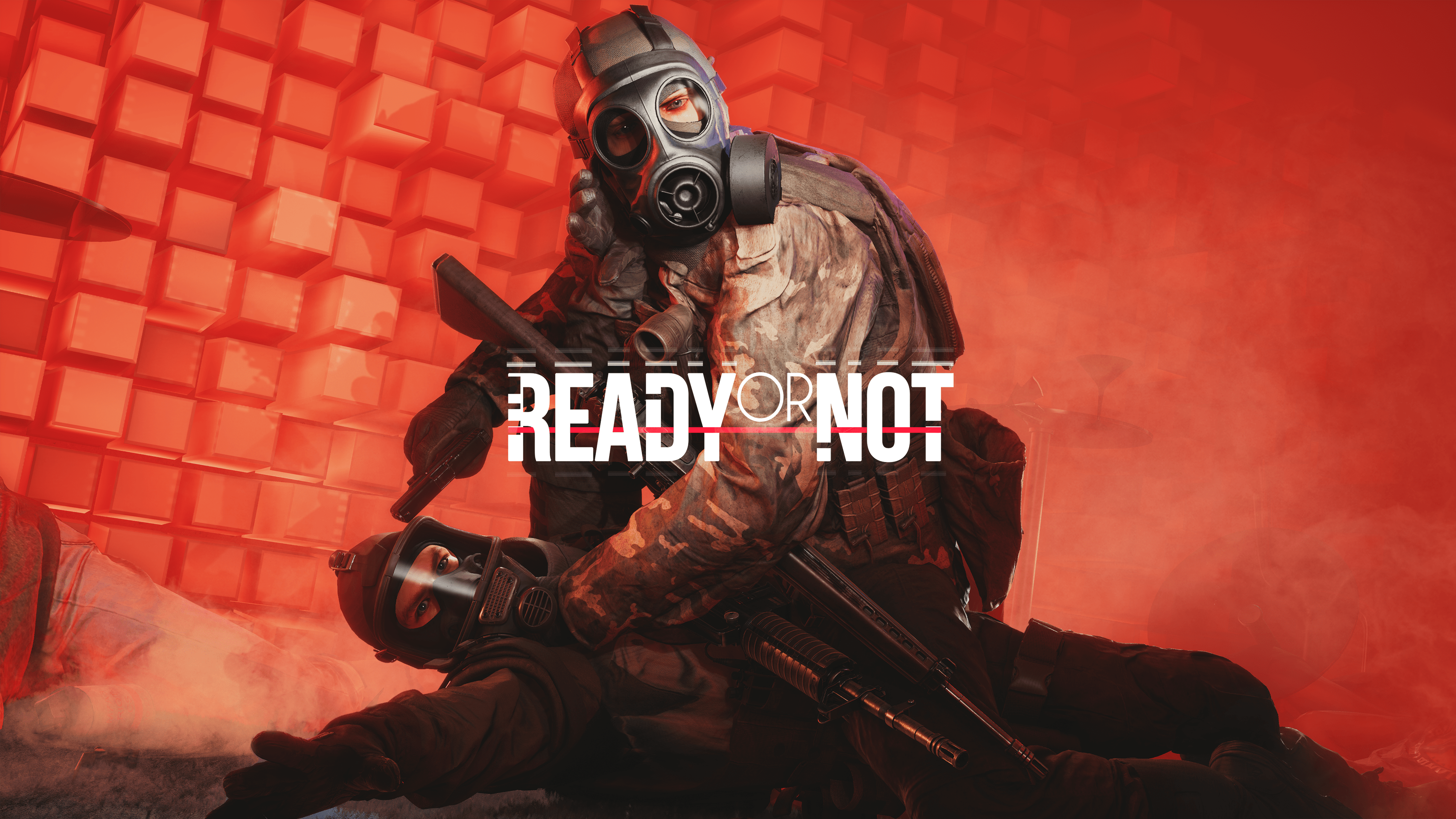 Ready Or Not Video Games Police M4 Carbine Gas Masks 3816x2147