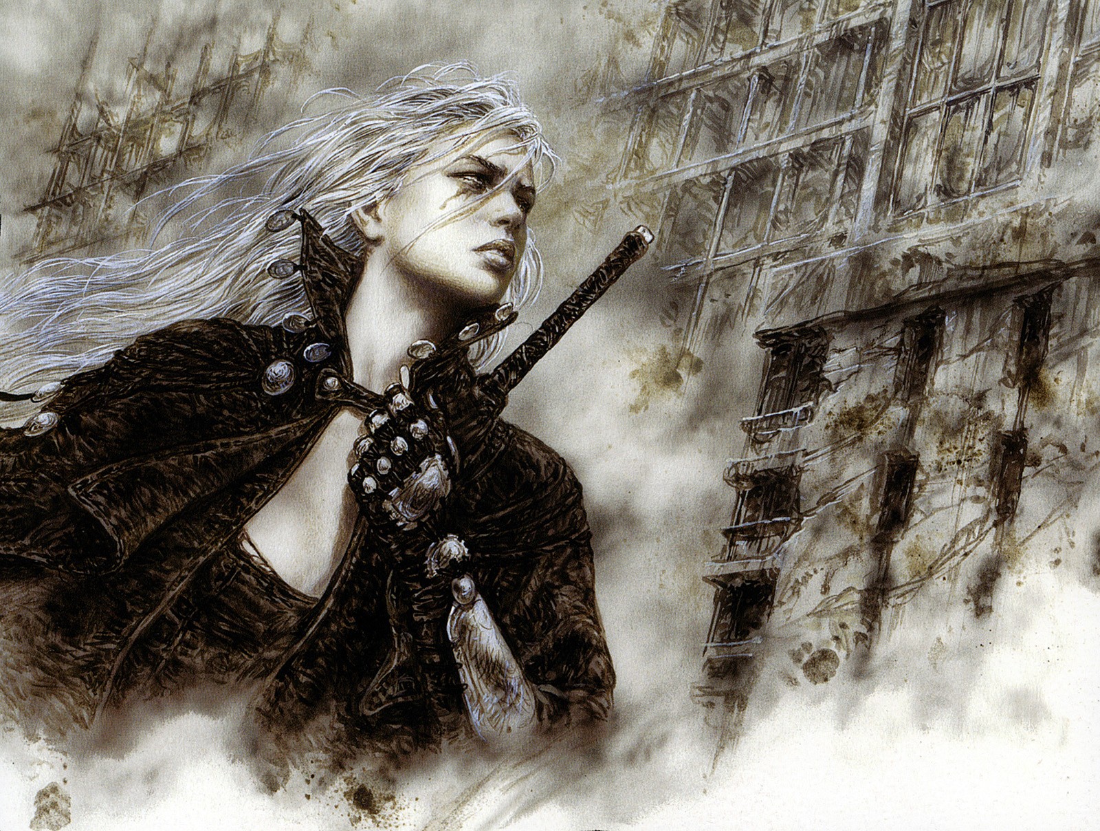 Luis Royo Fantasy Art Women Malefic Time 1600x1208