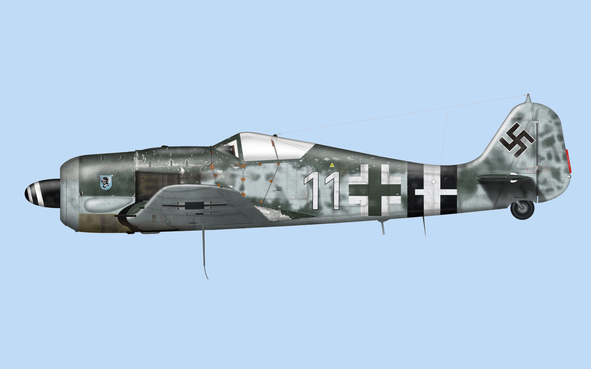 Military Focke Wulf Fw 190 1920x1200