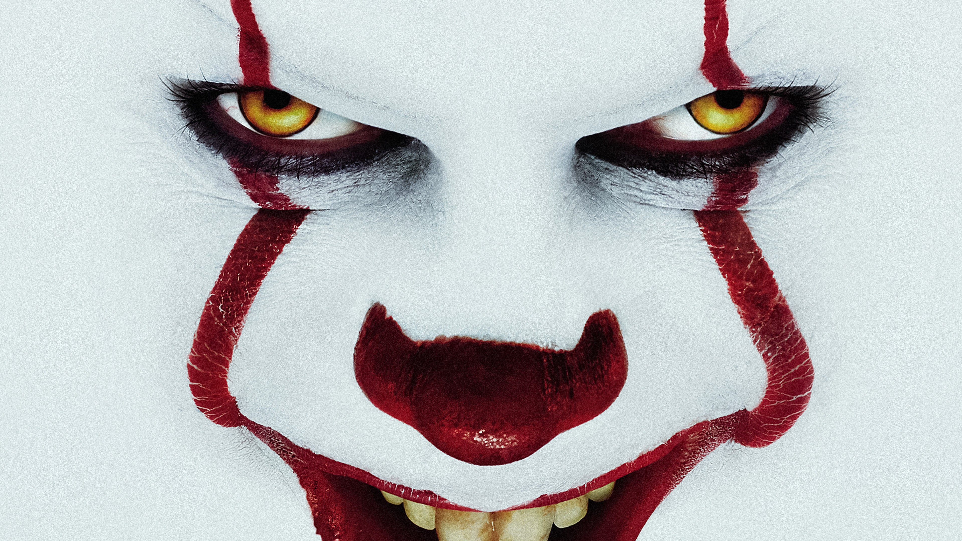 Bill Skarsgard Clown It Movie Pennywise Horror Movies Face Villain 3840x2160