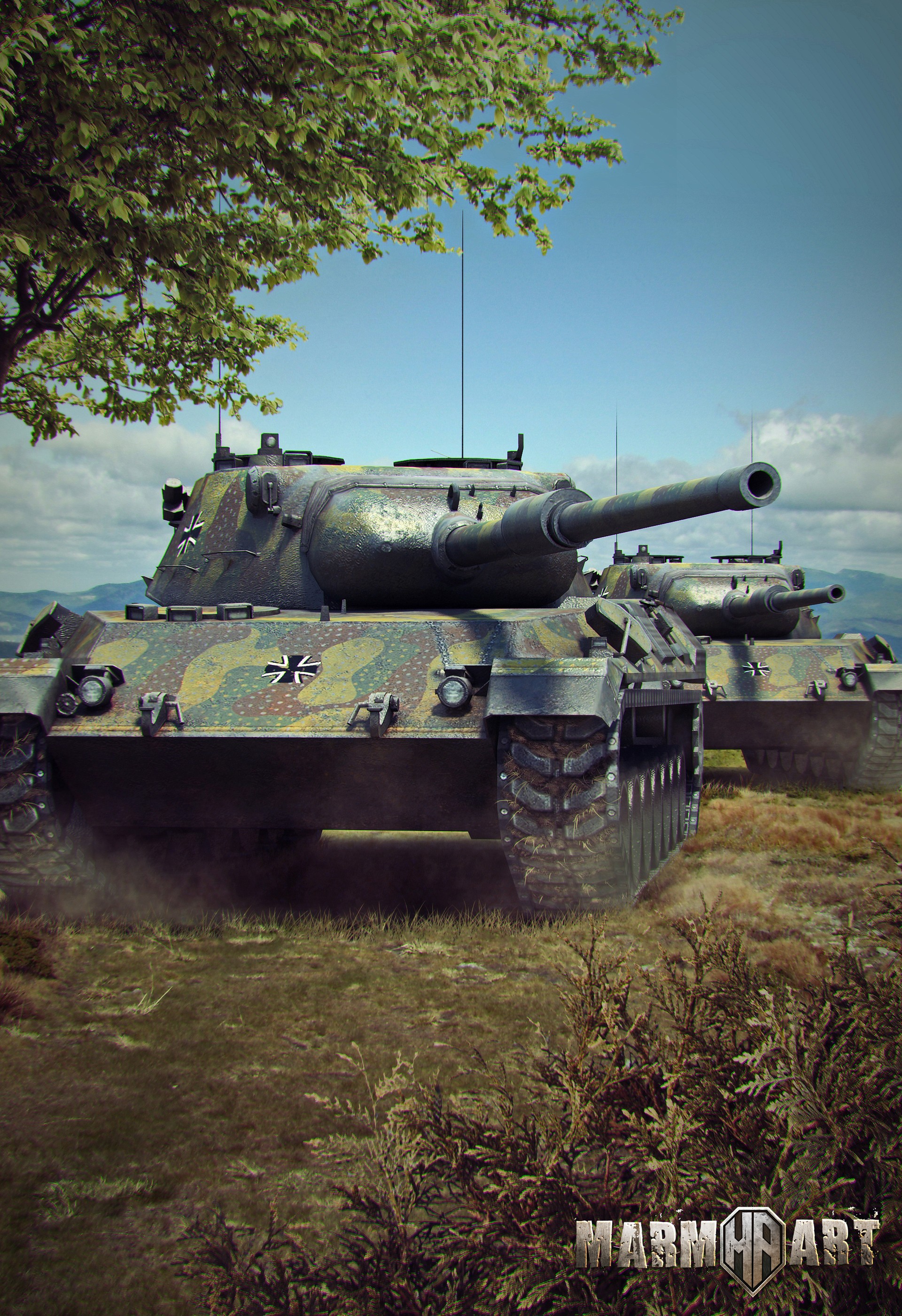 World Of Tanks Tank Wargaming Video Games Leopard 1 1920x2800