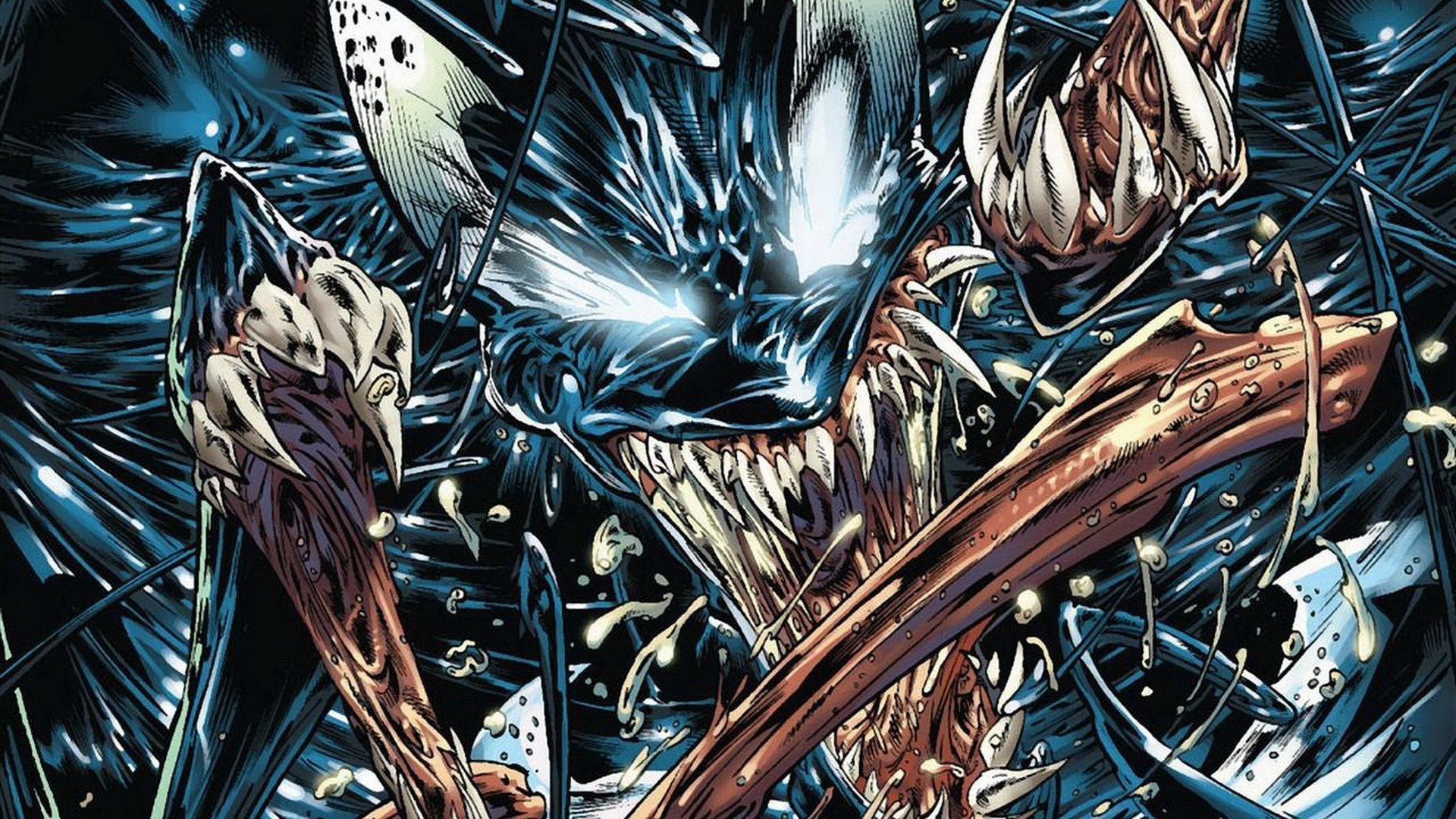 Digital Art Artwork Fantasy Art Comics Venom Marvel Comics Villain 1920x1080