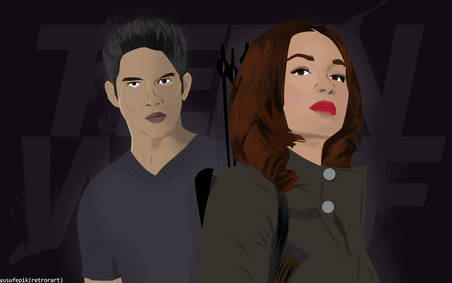 Teen Wolf Drawing Illustration Graphic Design Platinum Conception Wallpapers Allison Argent Scott Mc 1440x900