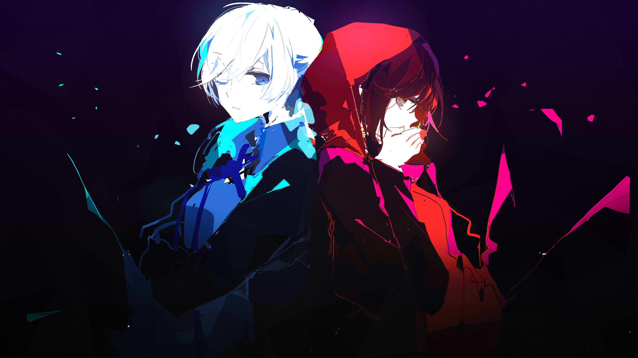 Anime Girls RWBY Weiss Schnee Ruby Rose Character Anime 2560x1440