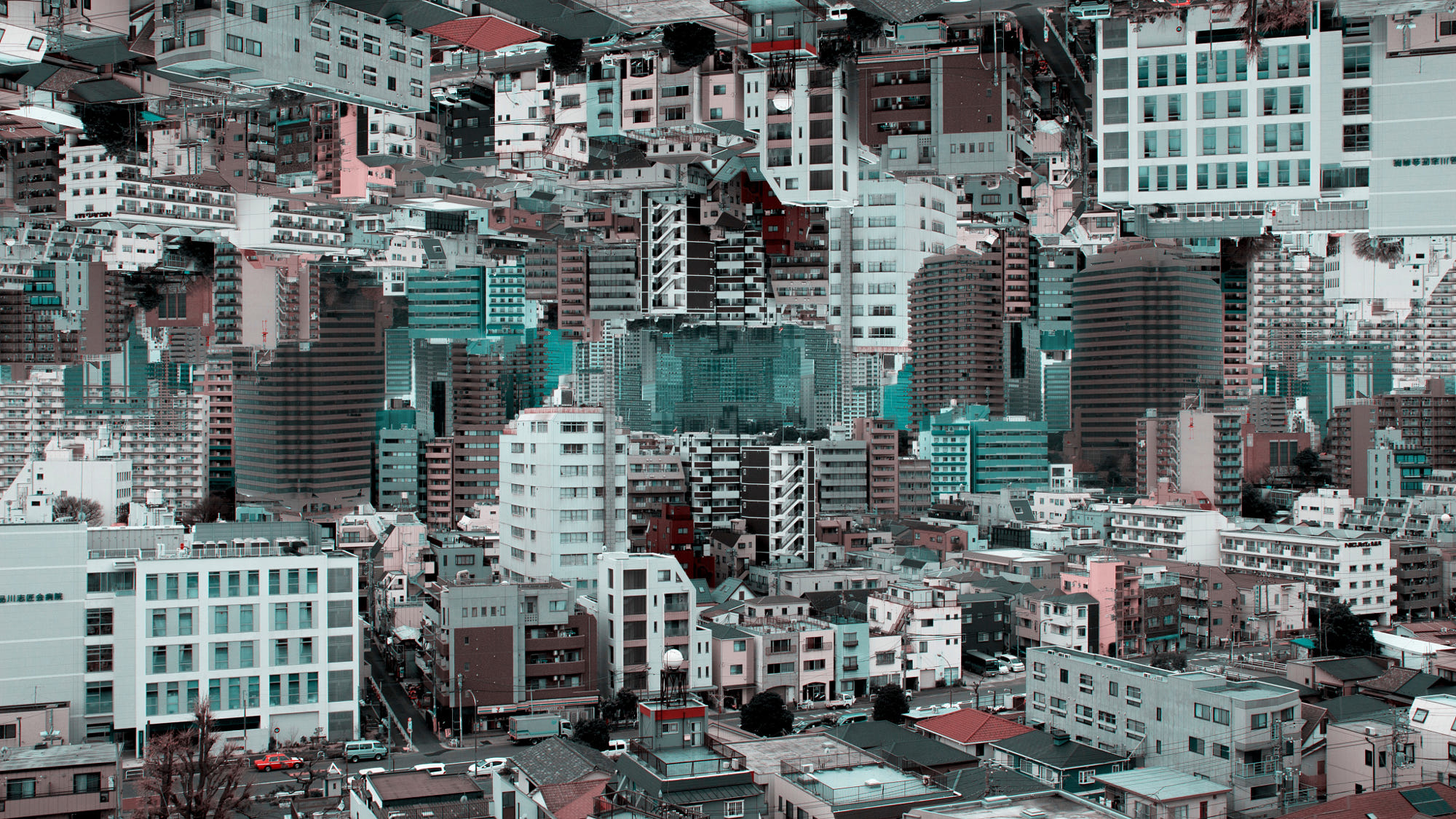 Photography Cityscape Distortion Photo Manipulation Building 2000x1125