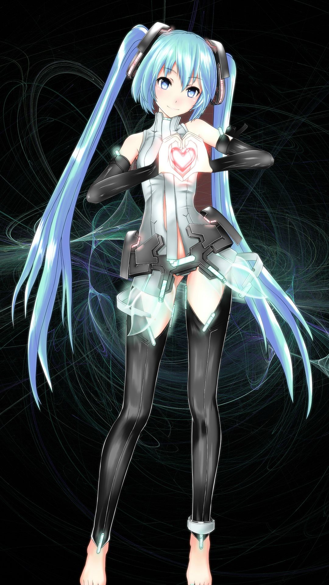 Hatsune Miku Hatsune Miku Append Heart Anime Girls 1080x1920