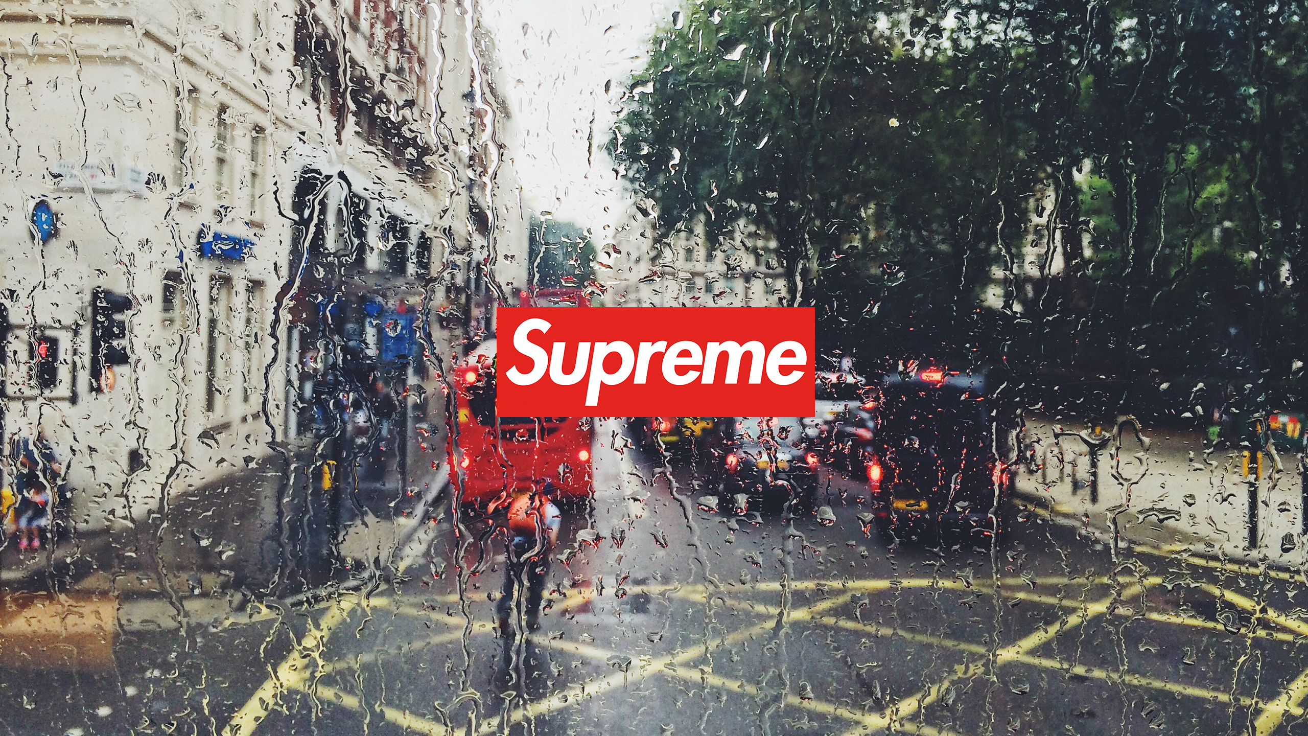 Supreme Water Drops London Logo 2560x1440