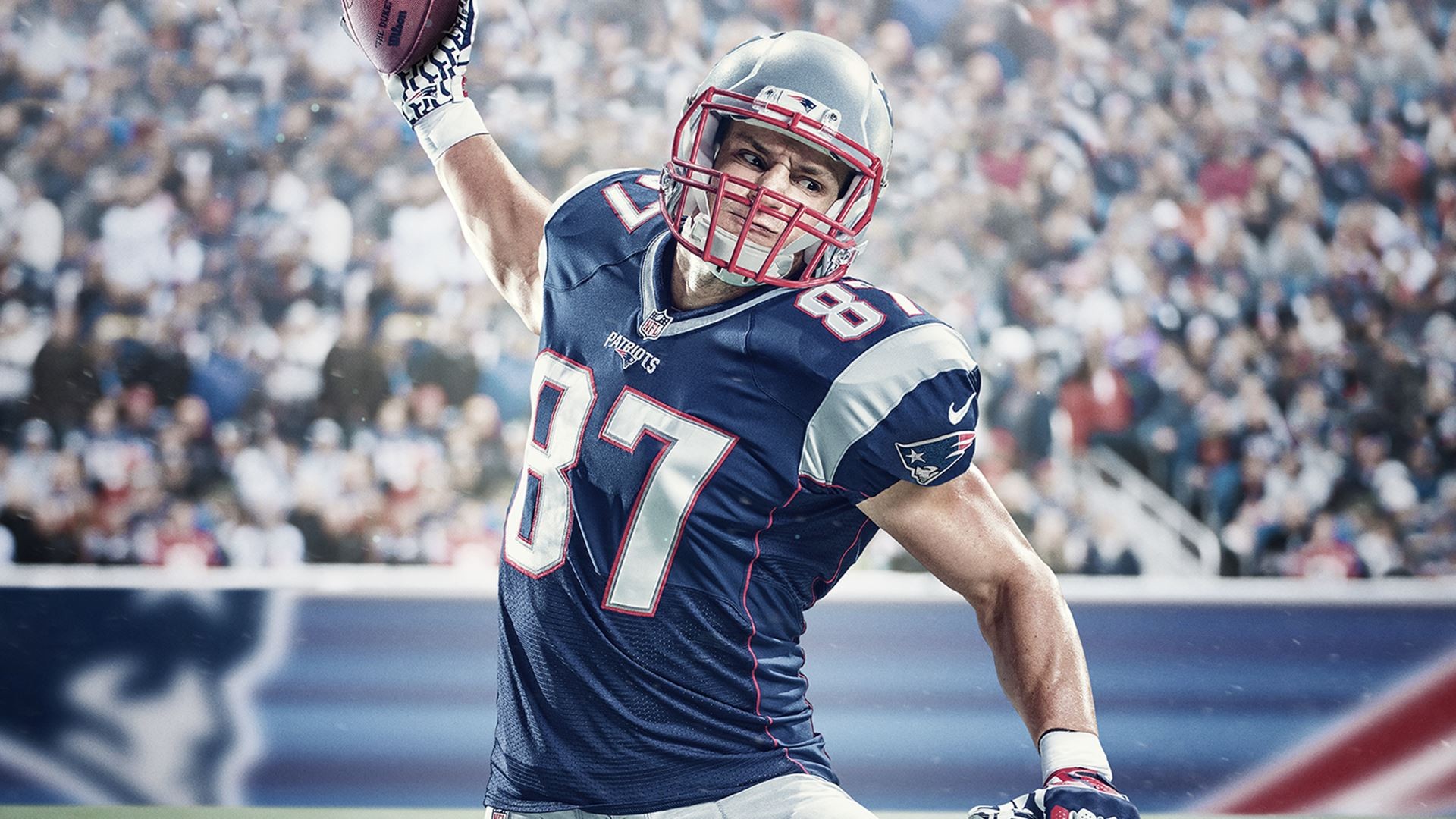 NFL Madden NFL 17 Video Games New England Patriots American Football Rob Gronkowski 1920x1080