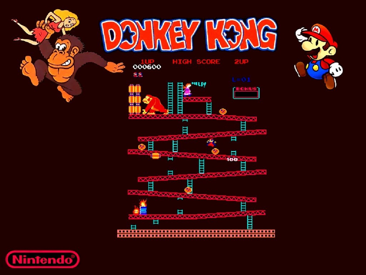 Video Game Donkey Kong 1280x960