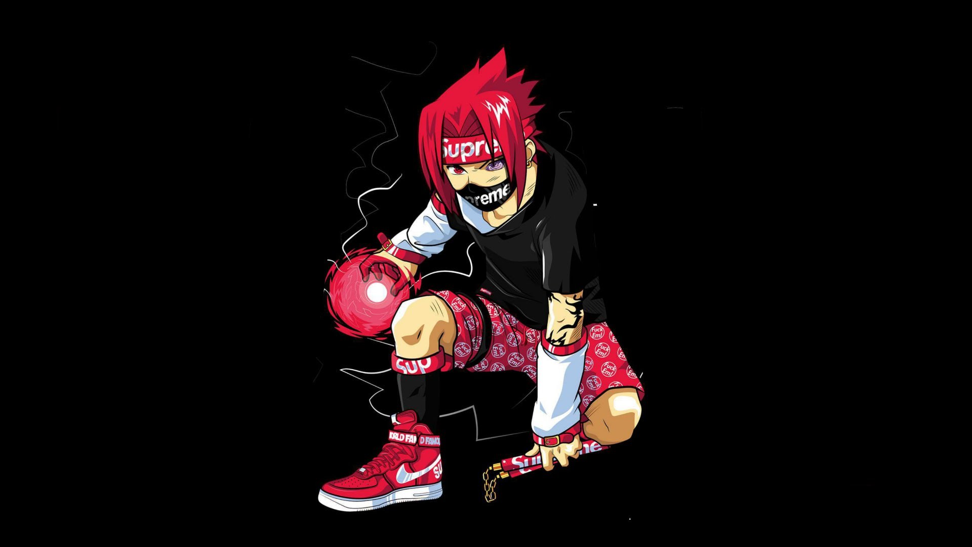 Uchiha Sasuke Supreme Anime Redhead 1920x1080