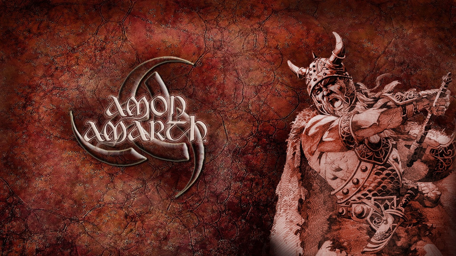 Amon Amarth Melodic Death Metal Vikings Battle Warrior Fantasy Battle Digital Art Fantasy Art Death  1920x1080