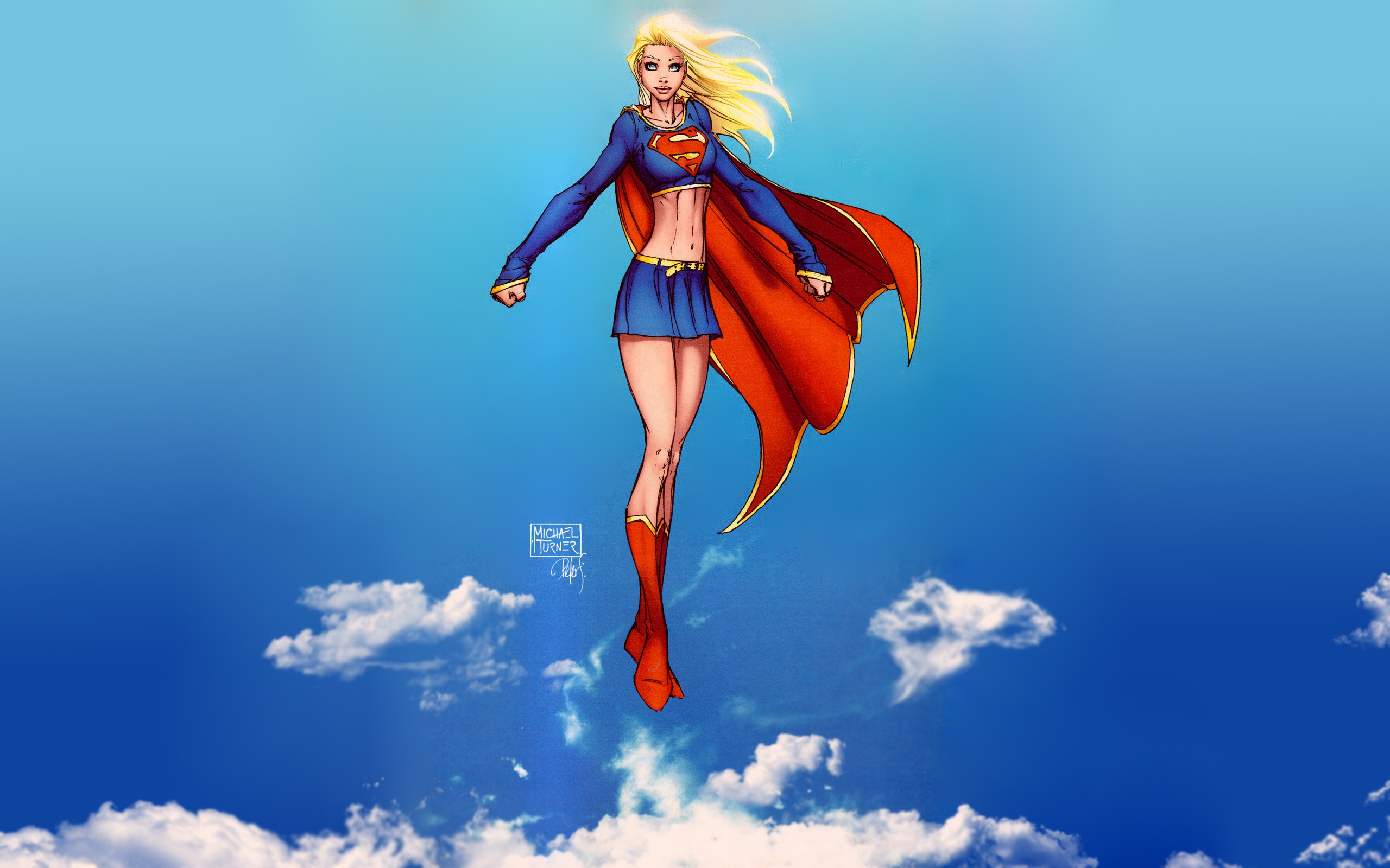 Supergirl Comics DC Comics Michael Turner Superhero 2560x1600