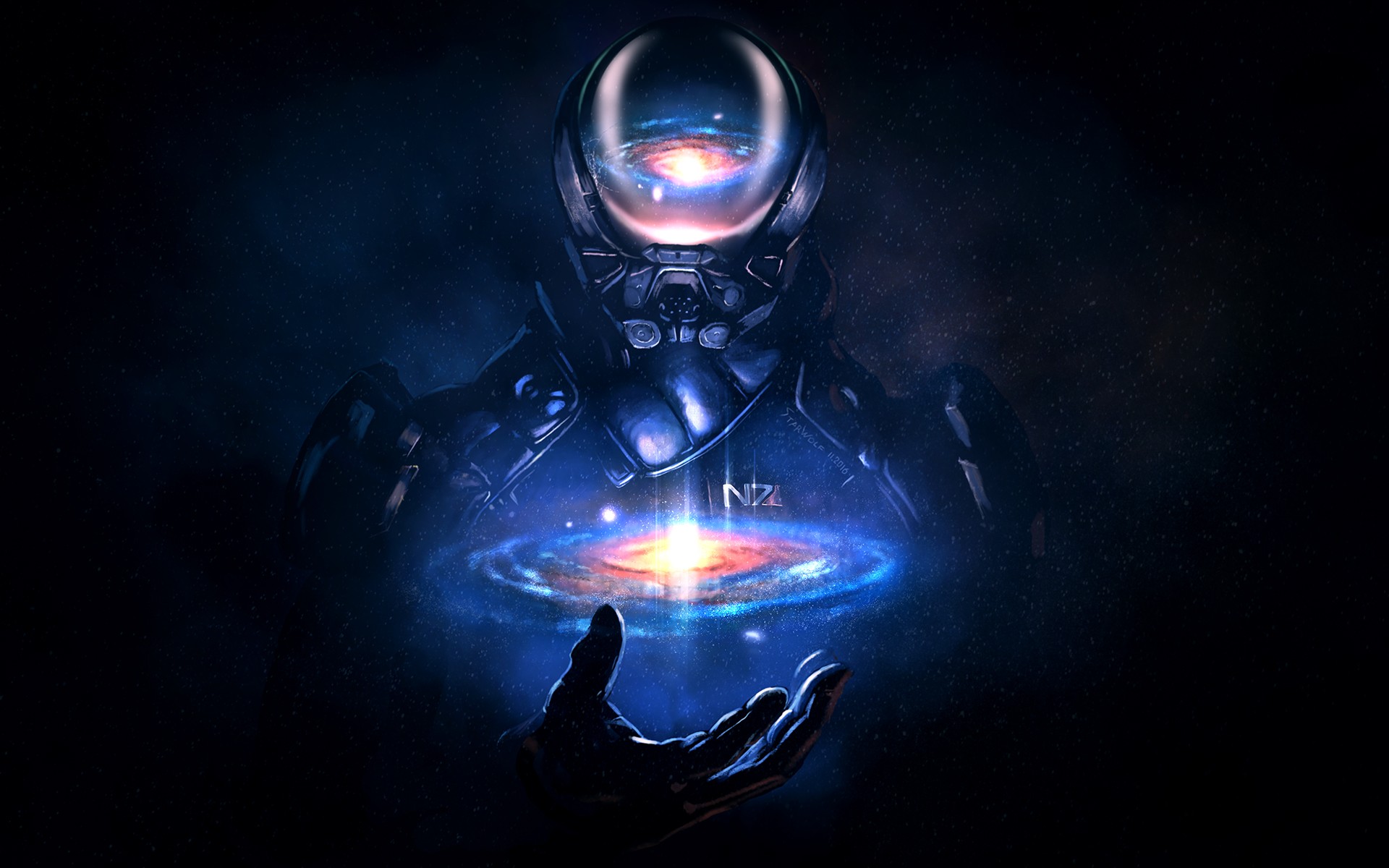 Mass Effect Andromeda Mass Effect N7 Fan Art Video Games 1920x1200
