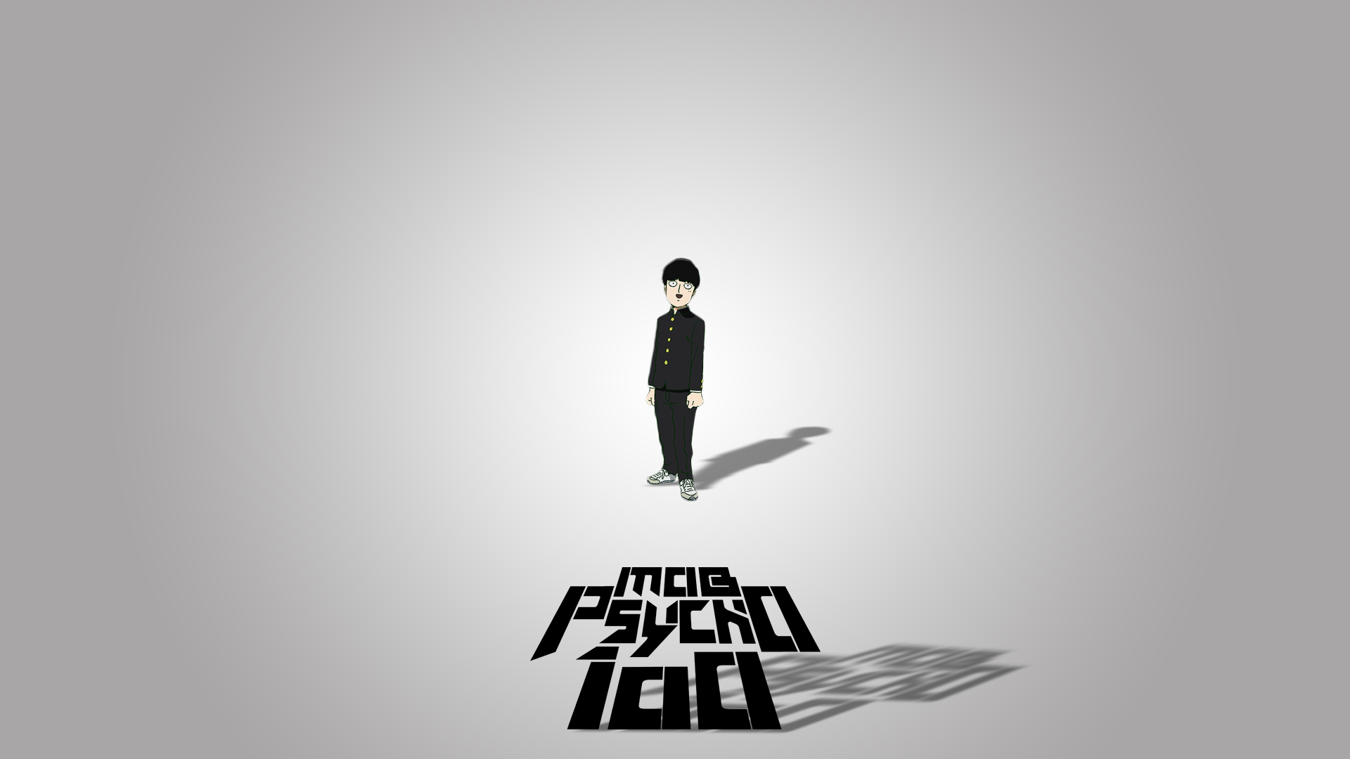 Mob Psycho 100 Kageyama Shigeo Anime Simple Background 1920x1080