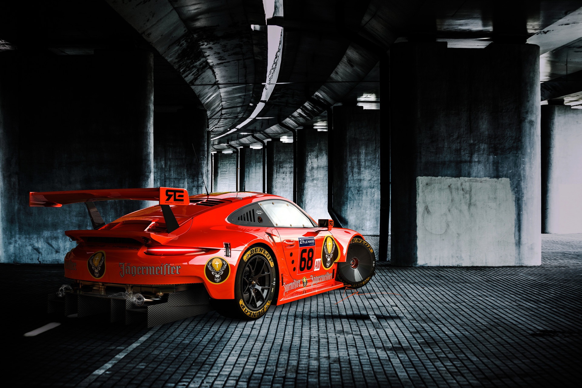 Car Vehicle Red Cars Porsche Porsche 911 RSR Benoit Fraylon 1920x1280