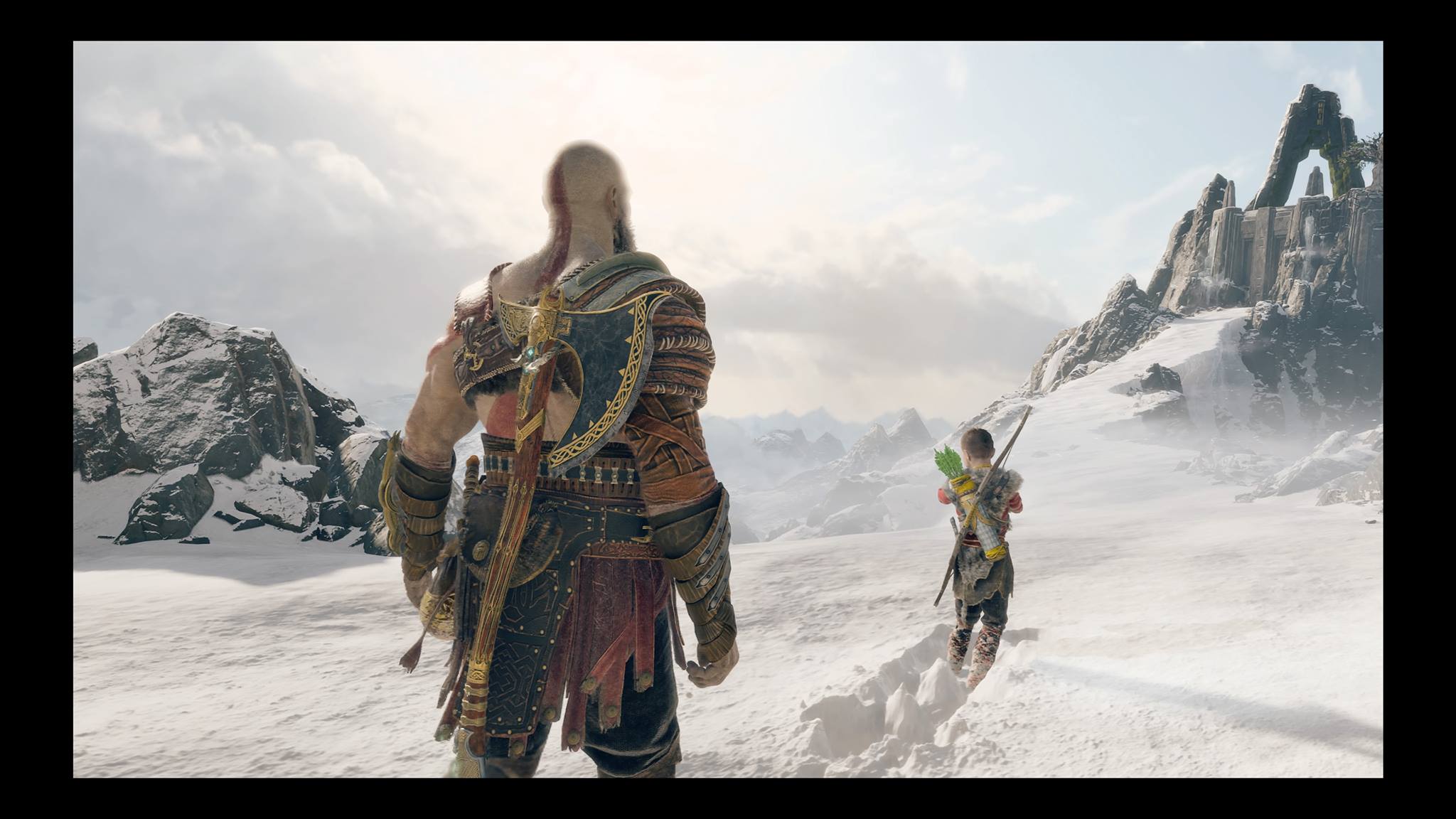 God Of War 2018 God Of War God Of War 4 Kratos Atreus Santa Monica Studio Video Games Screen Shot 2048x1152